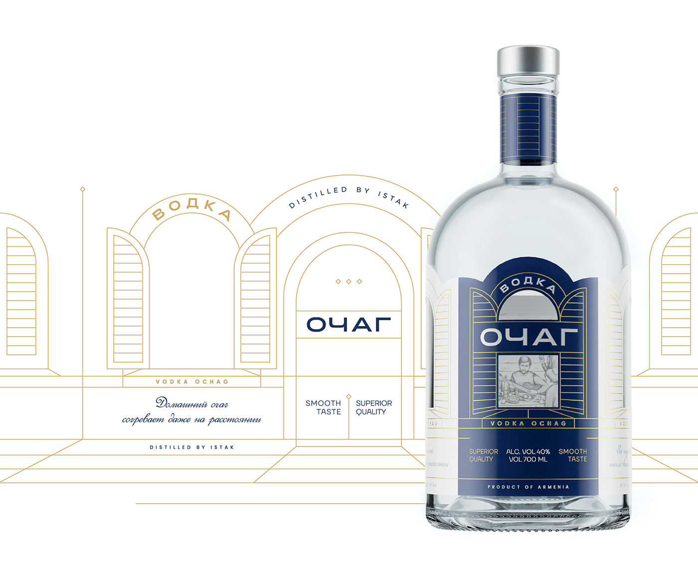 Ochag，packing，Wine packaging，Vodka，