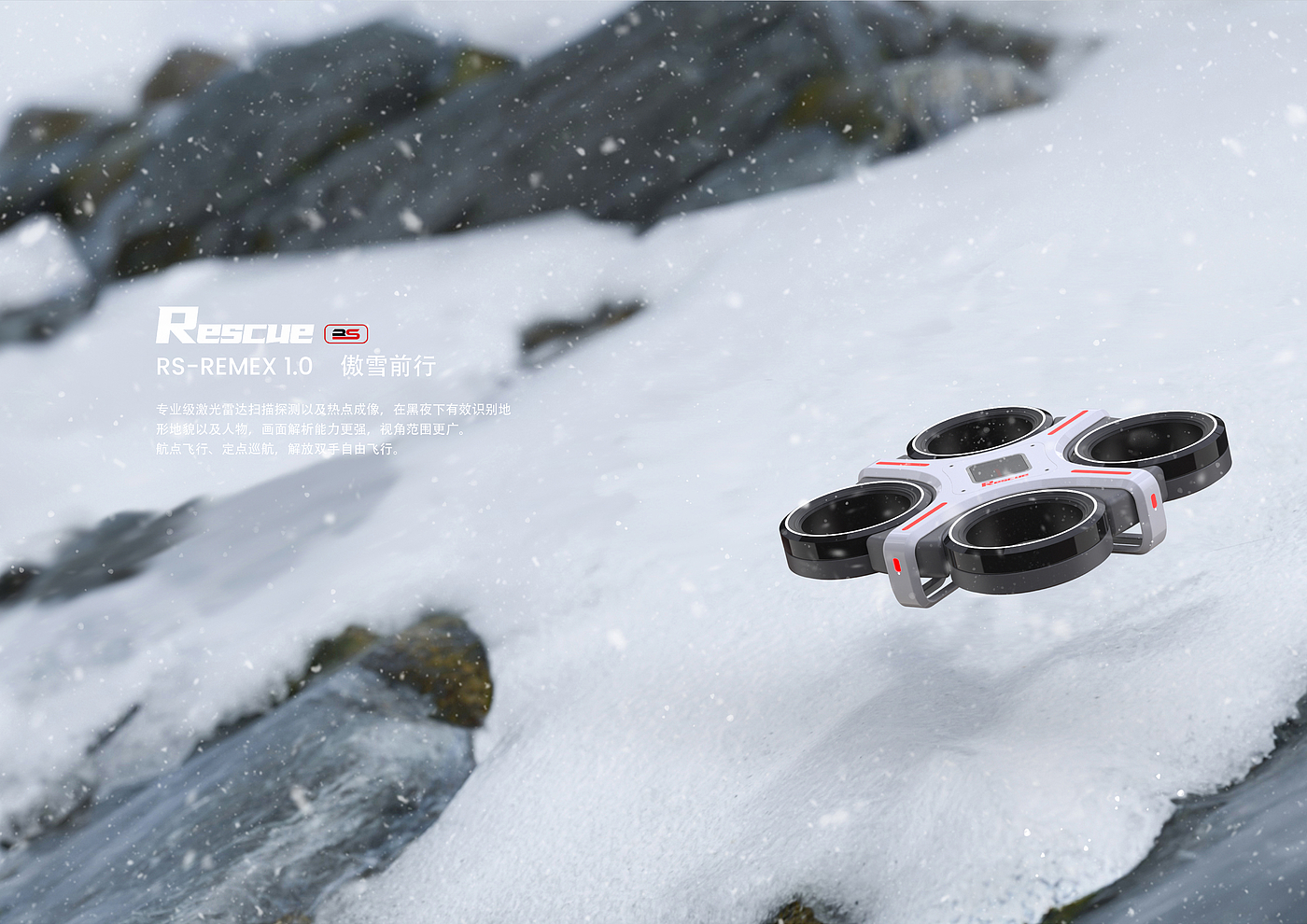 security，Portable，No paddle，UAV，Rescue，