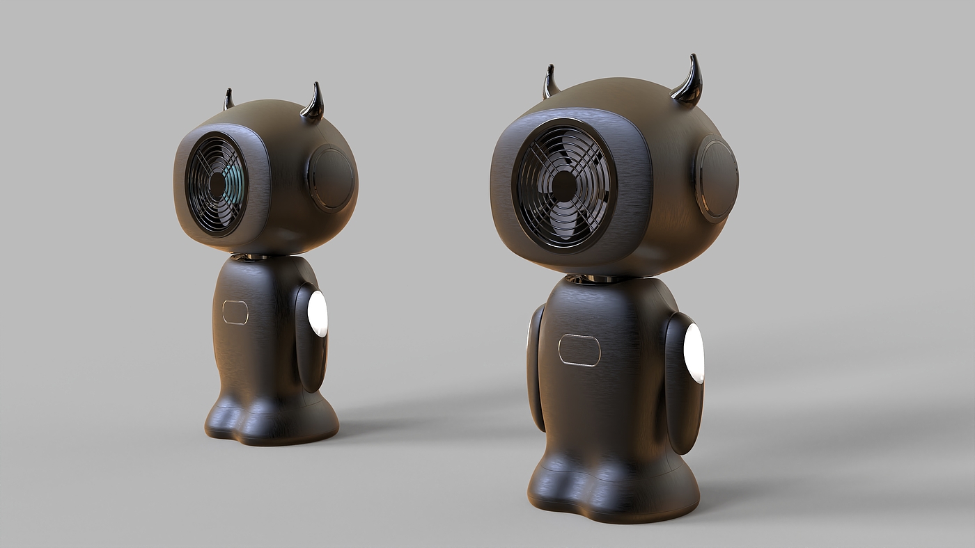 science and technology，Fan，IP image，intelligence，portable and lightweight，