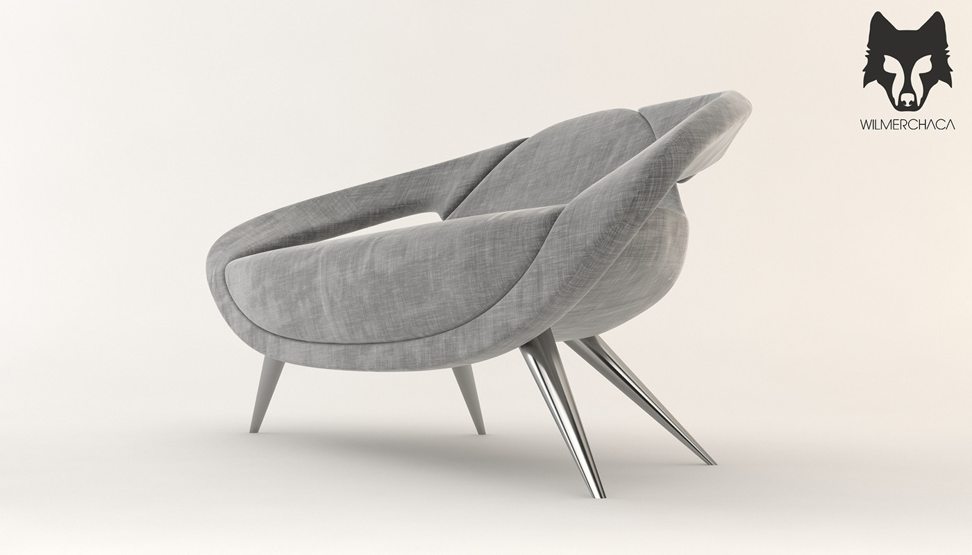 Andromeda，chair，grey，