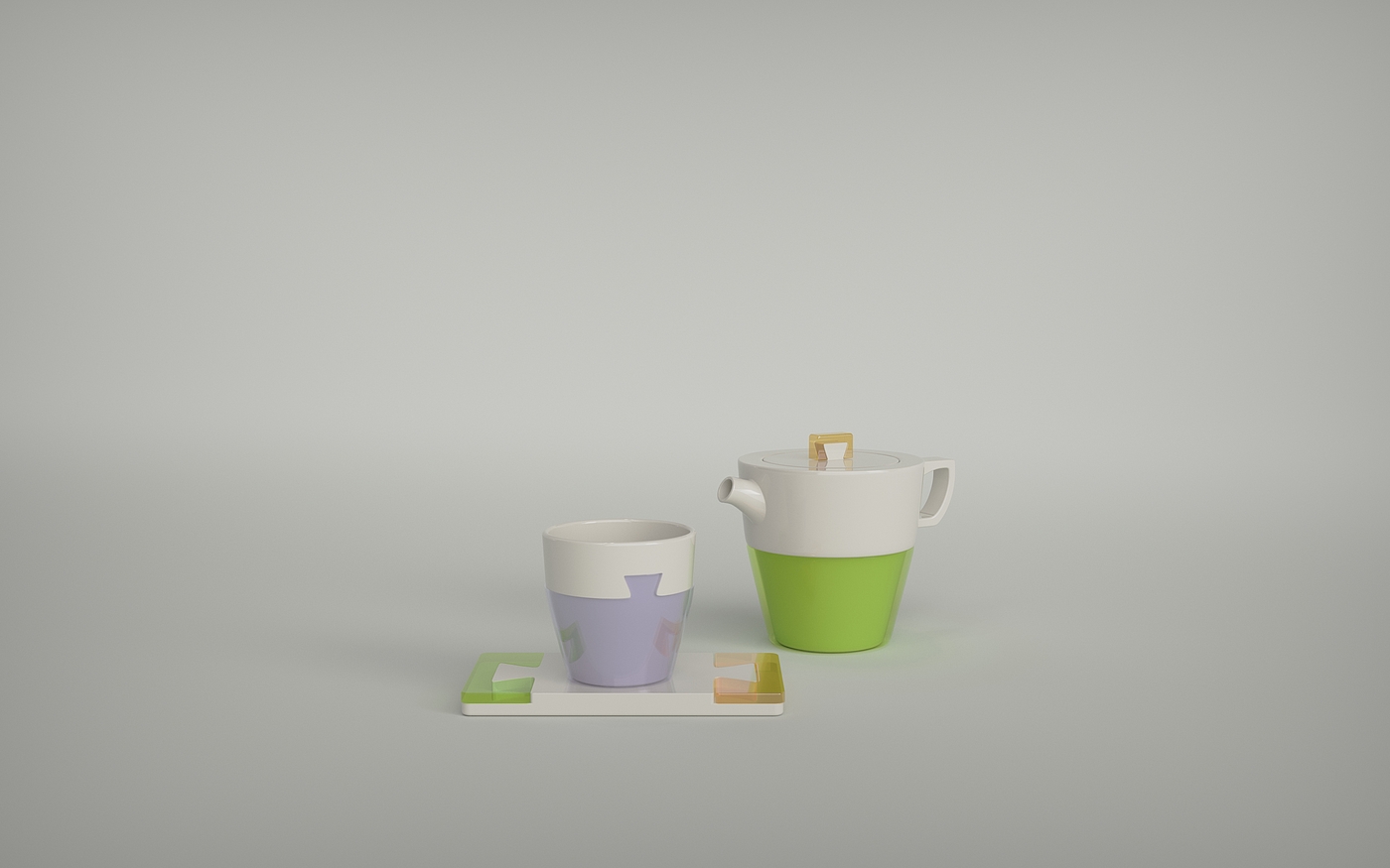 ceramics，tea set，Mortise and tenon，Integrated material，Fit，