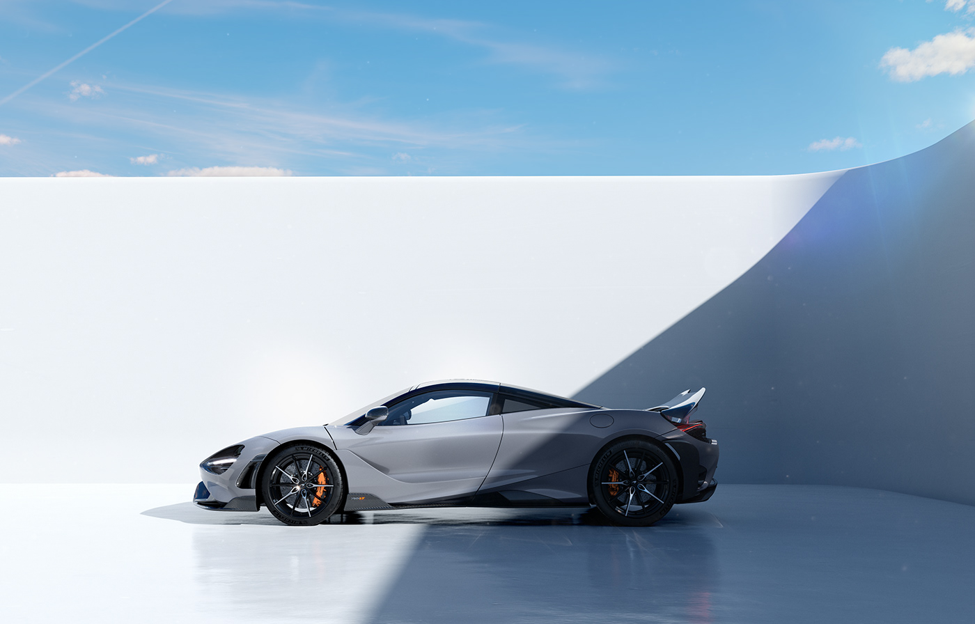 mclaren，765LT，Sports car，cgi，
