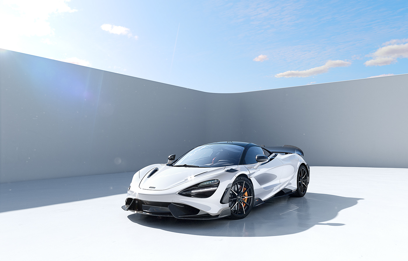 mclaren，765LT，Sports car，cgi，