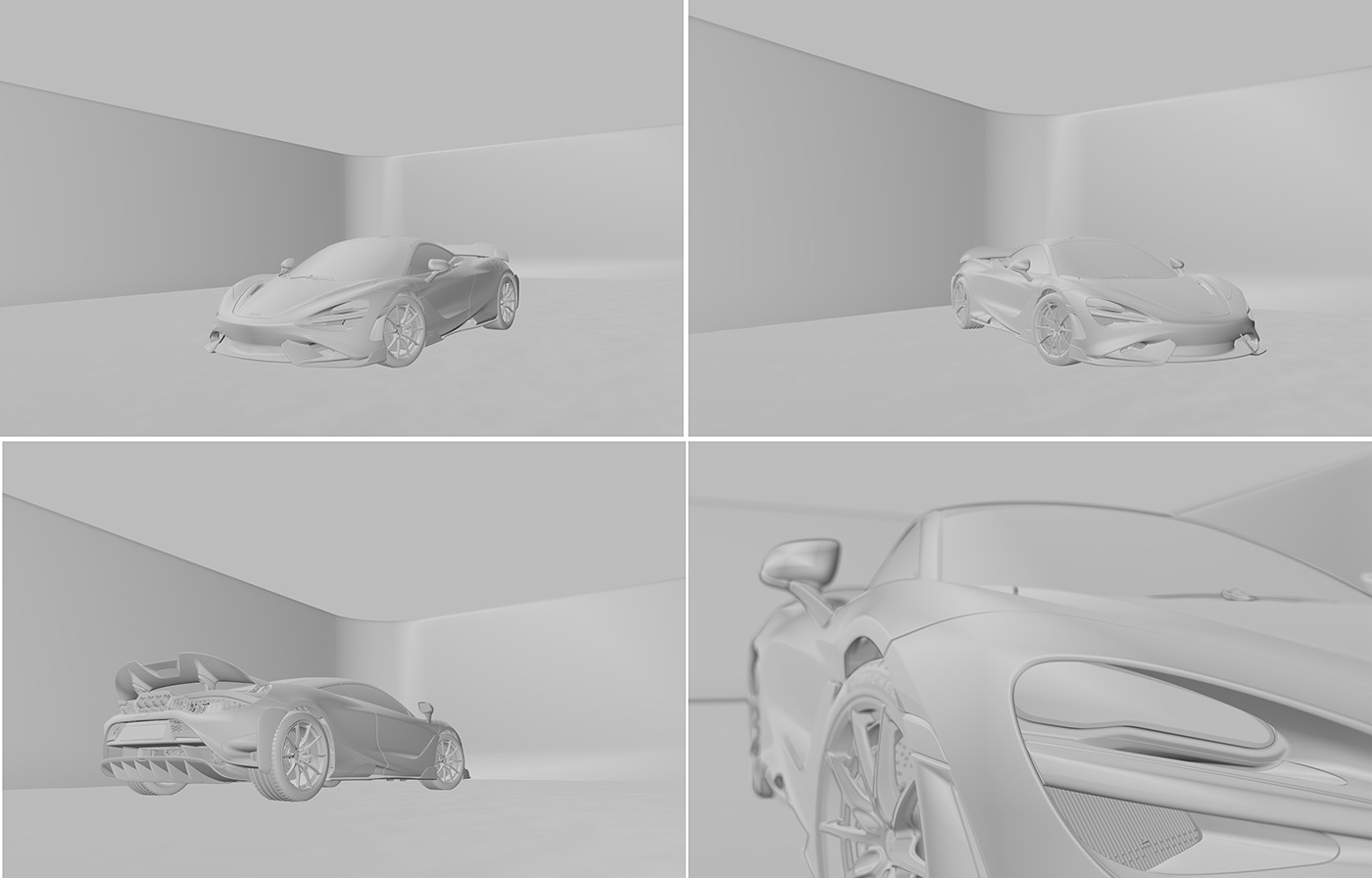 mclaren，765LT，Sports car，cgi，