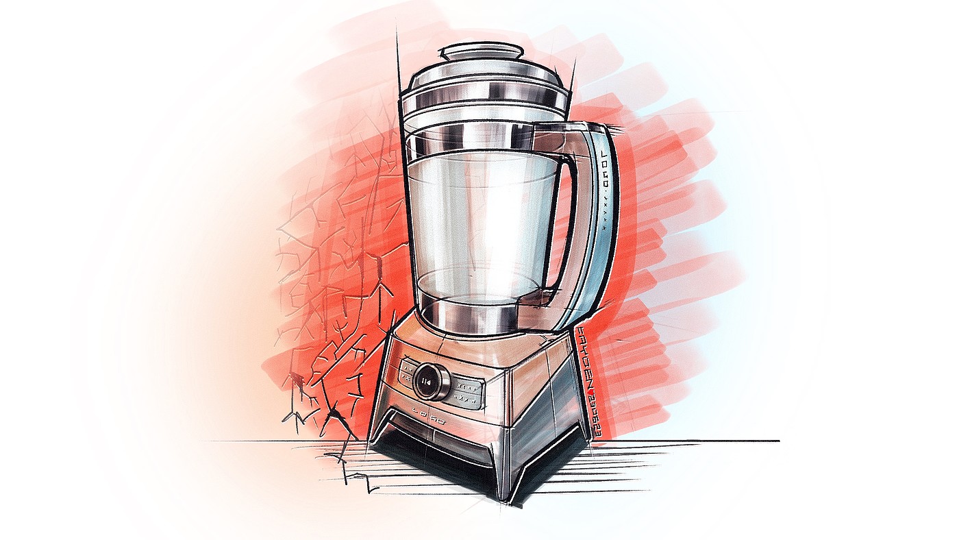 Hand drawn industrial design，Ubee ，record，self-taught，Procreate，