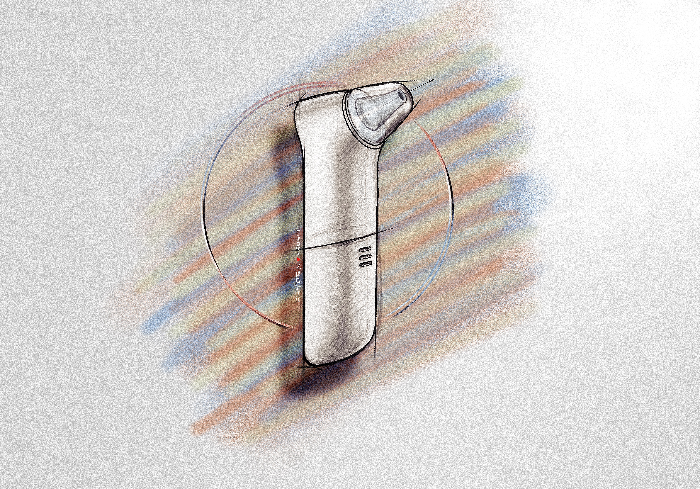 Hand drawn industrial design，Ubee ，record，self-taught，Procreate，