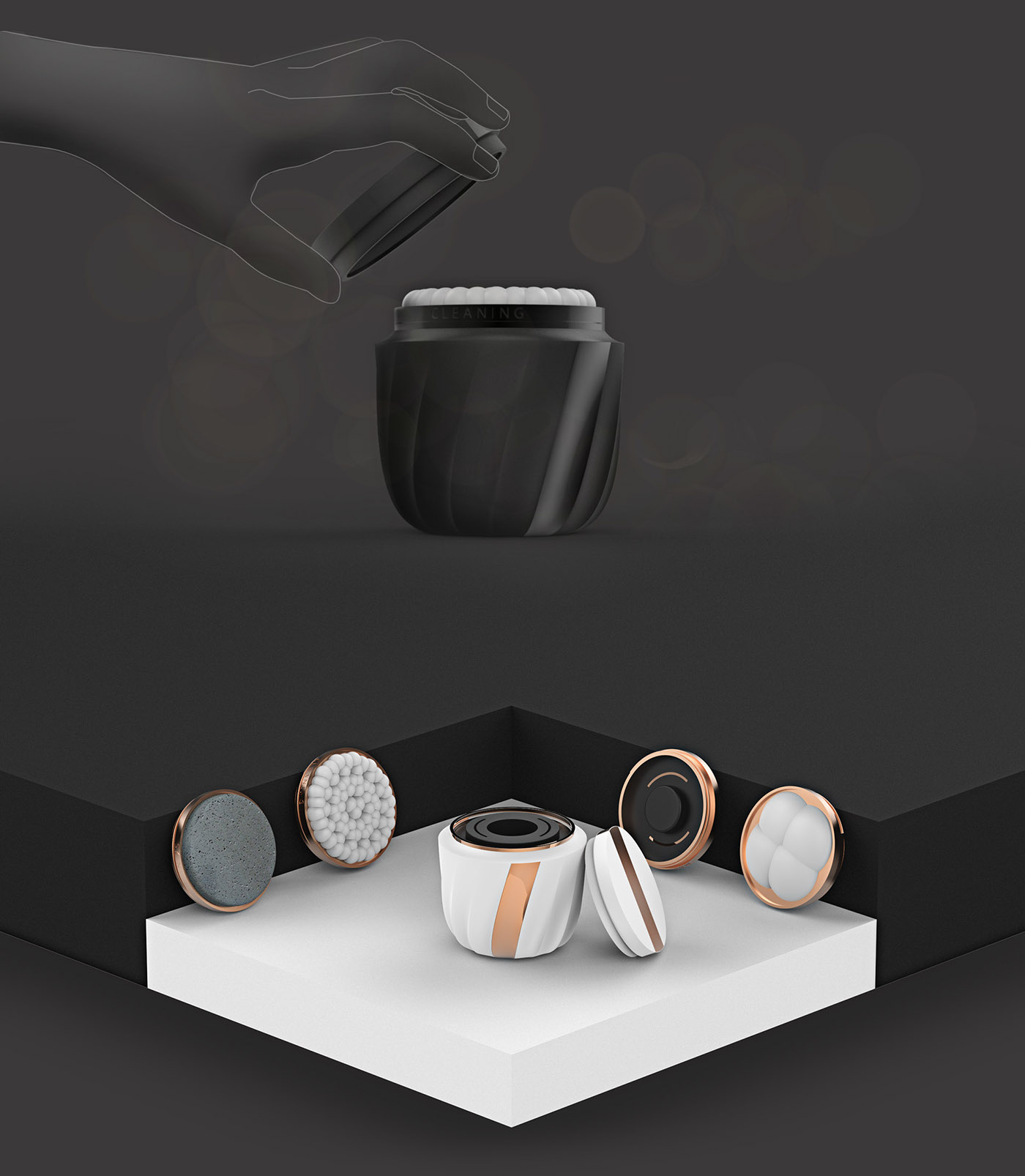 Wash and protect，Body instrument，Body Brush，