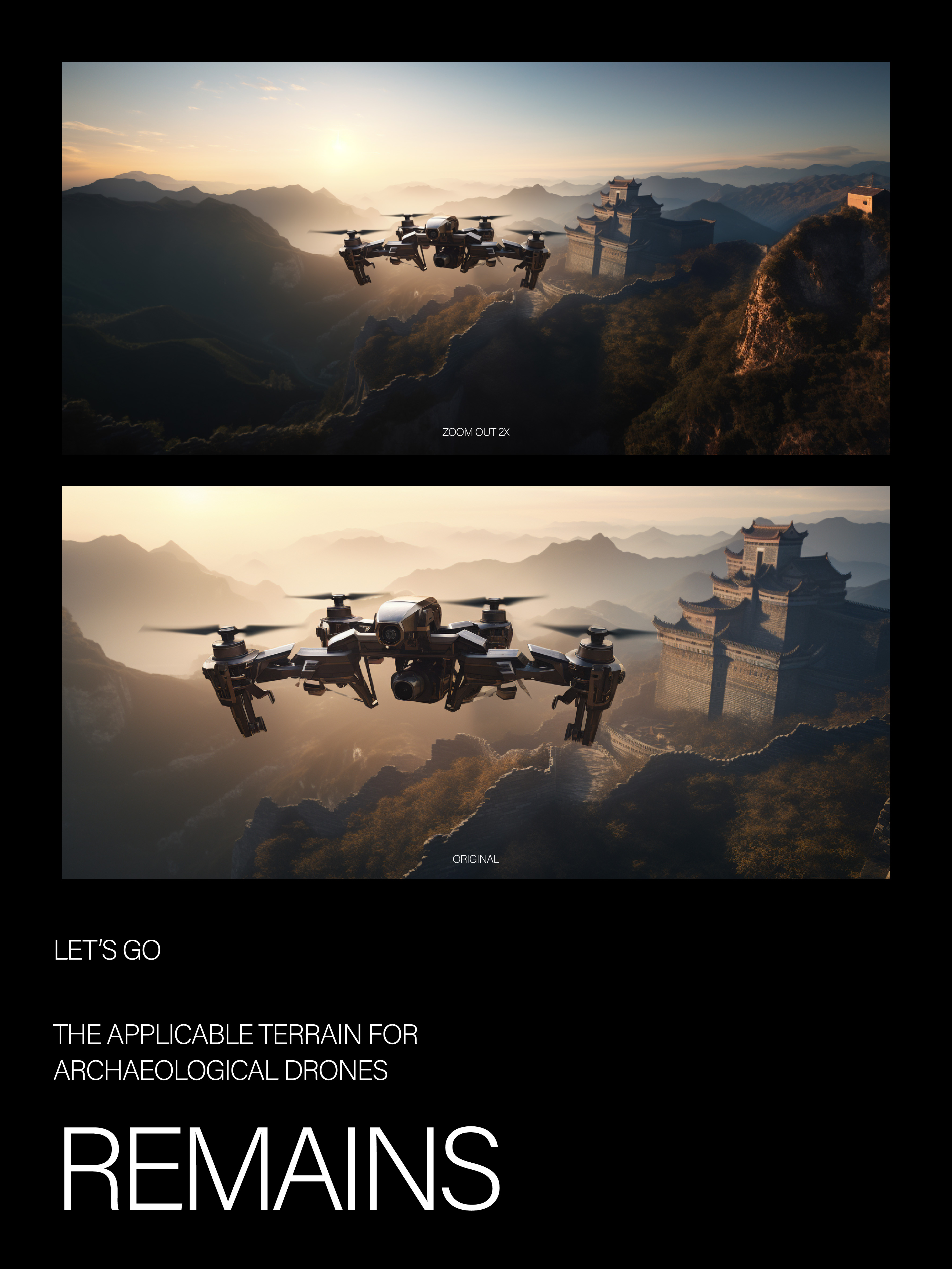 AIGC，ai，UAV，Archaeology，sample reels，intelligence，Photography，