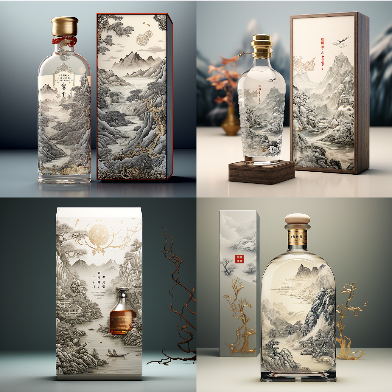 Packaging Design Liquor Packaging，