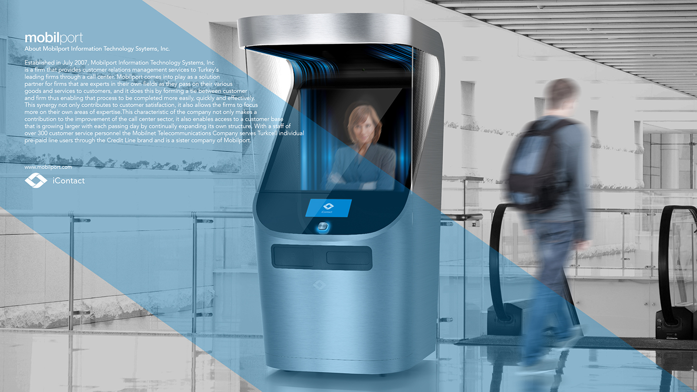 Communication service kiosk，ICONTACT，equipment，