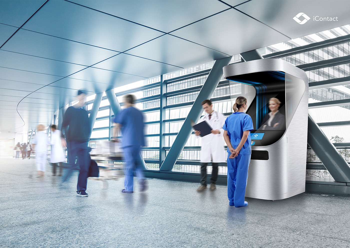 Communication service kiosk，ICONTACT，equipment，