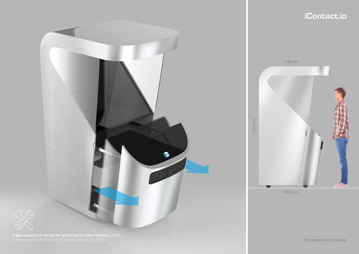 Communication service kiosk，ICONTACT，equipment，