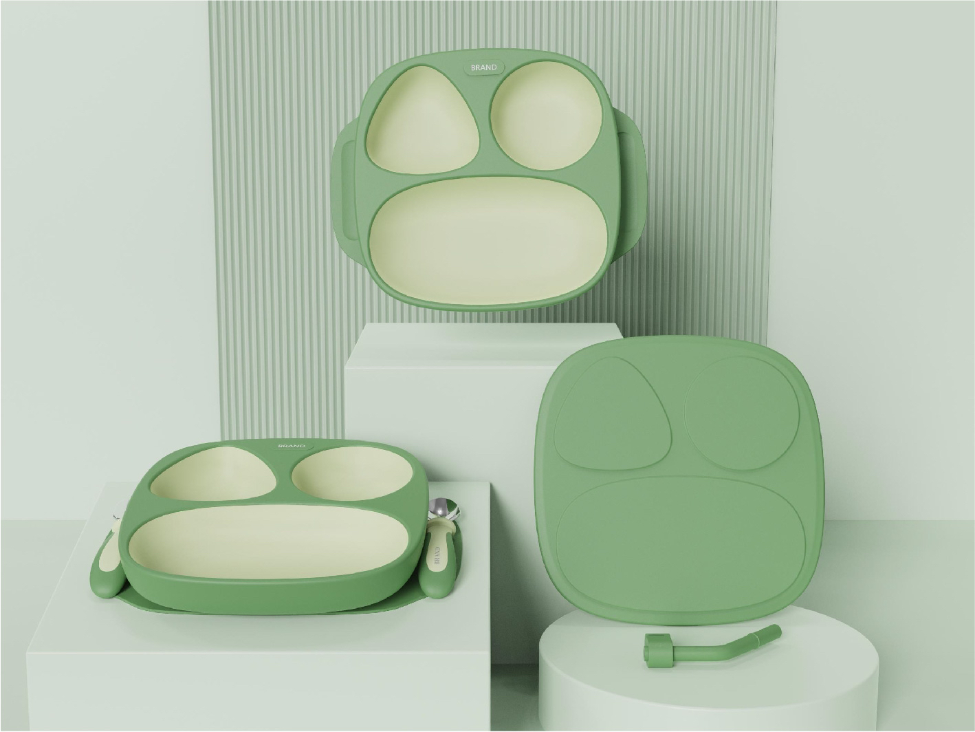 Baby plate，Appearance design，