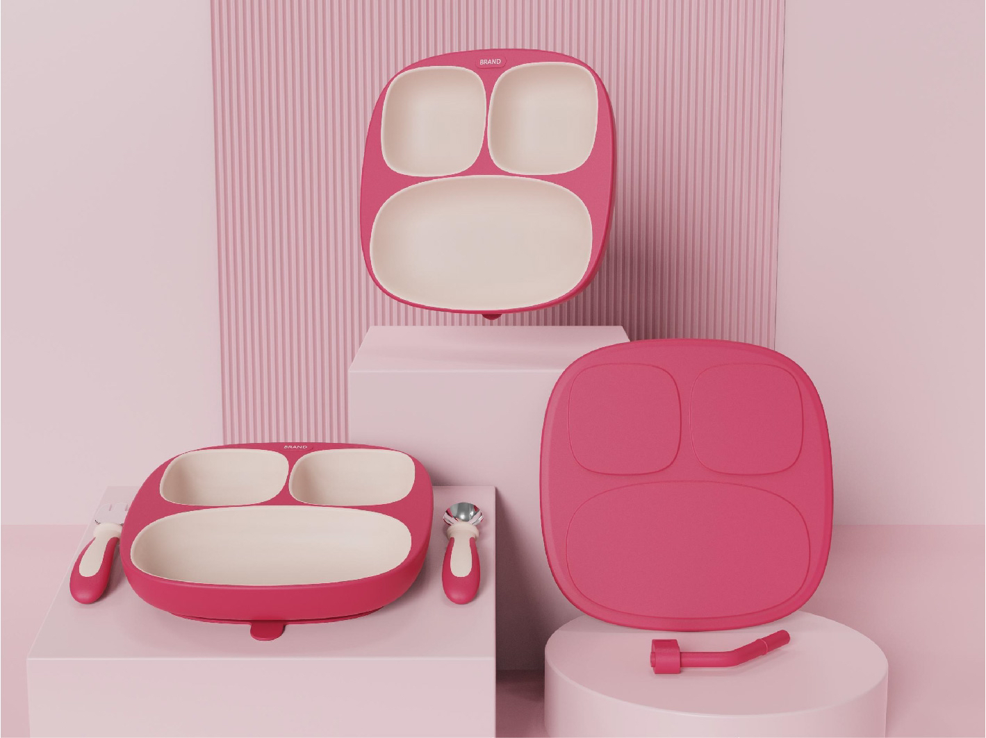 Simple design，geometric modeling ，Baby plate，