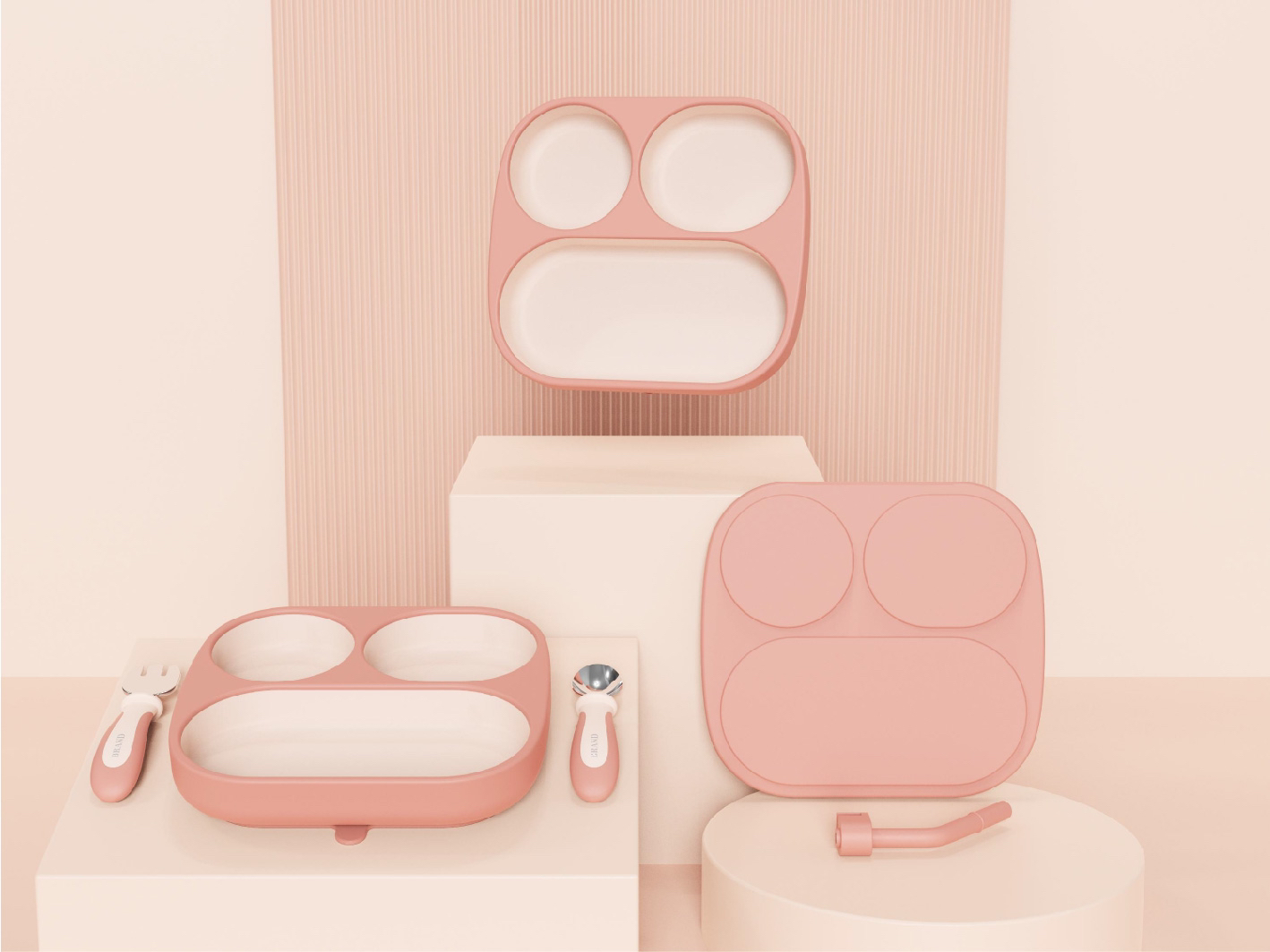 Simple design，geometric modeling ，Baby plate，