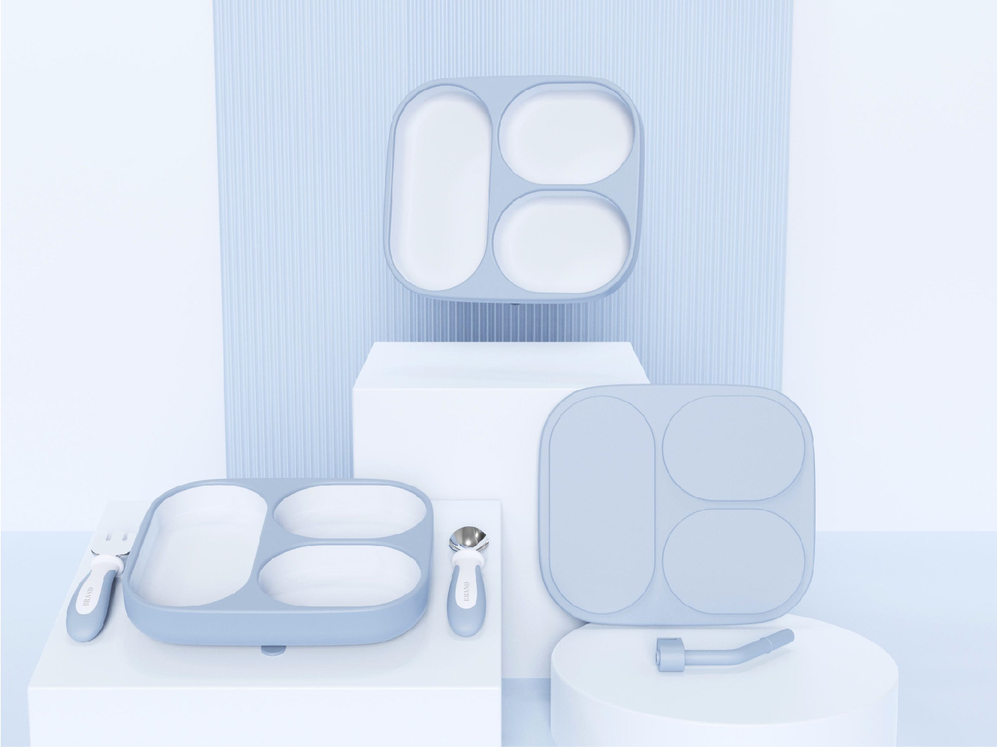 Simple design，geometric modeling ，Baby plate，