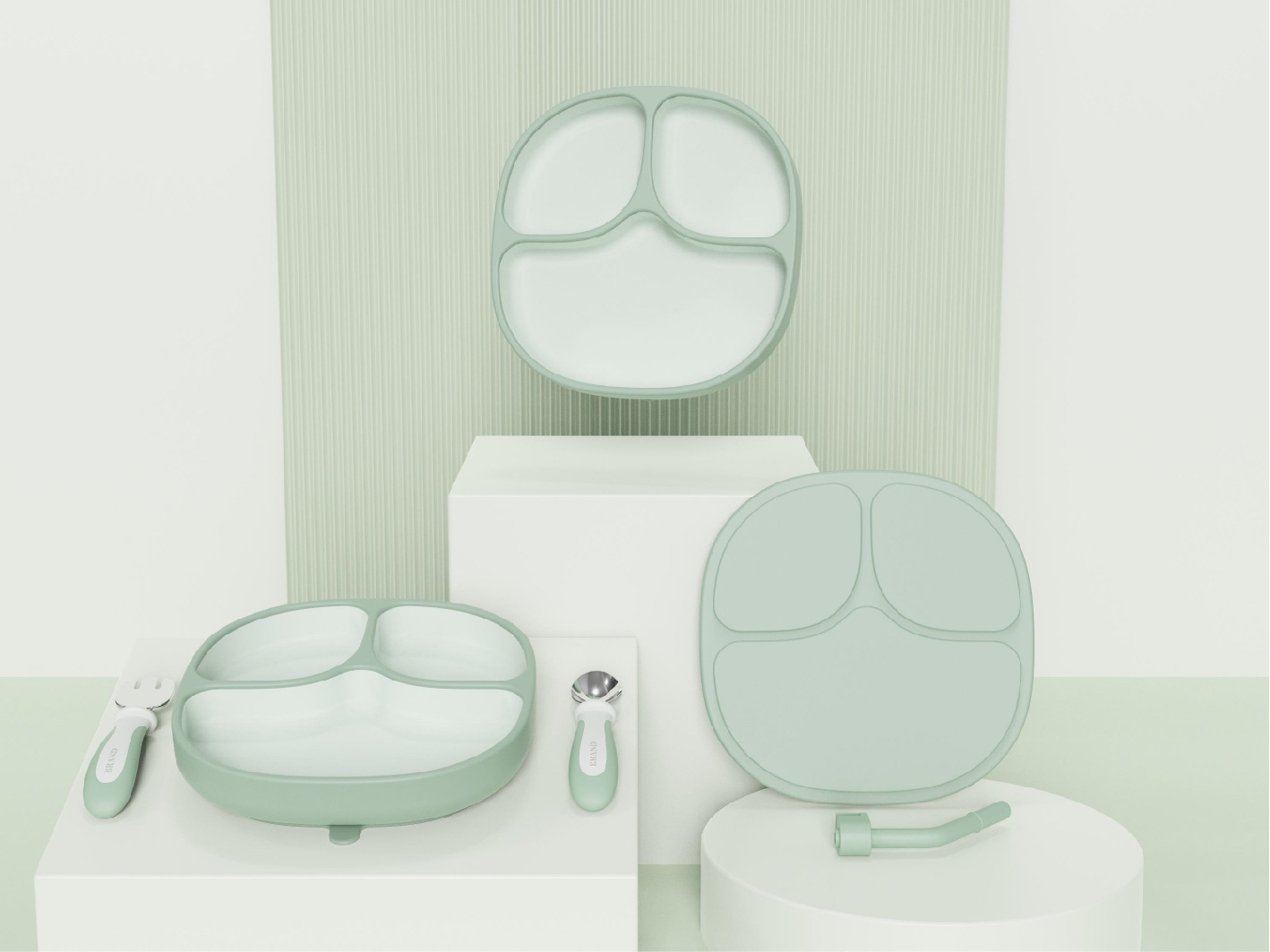 Simple modeling，Baby plate，