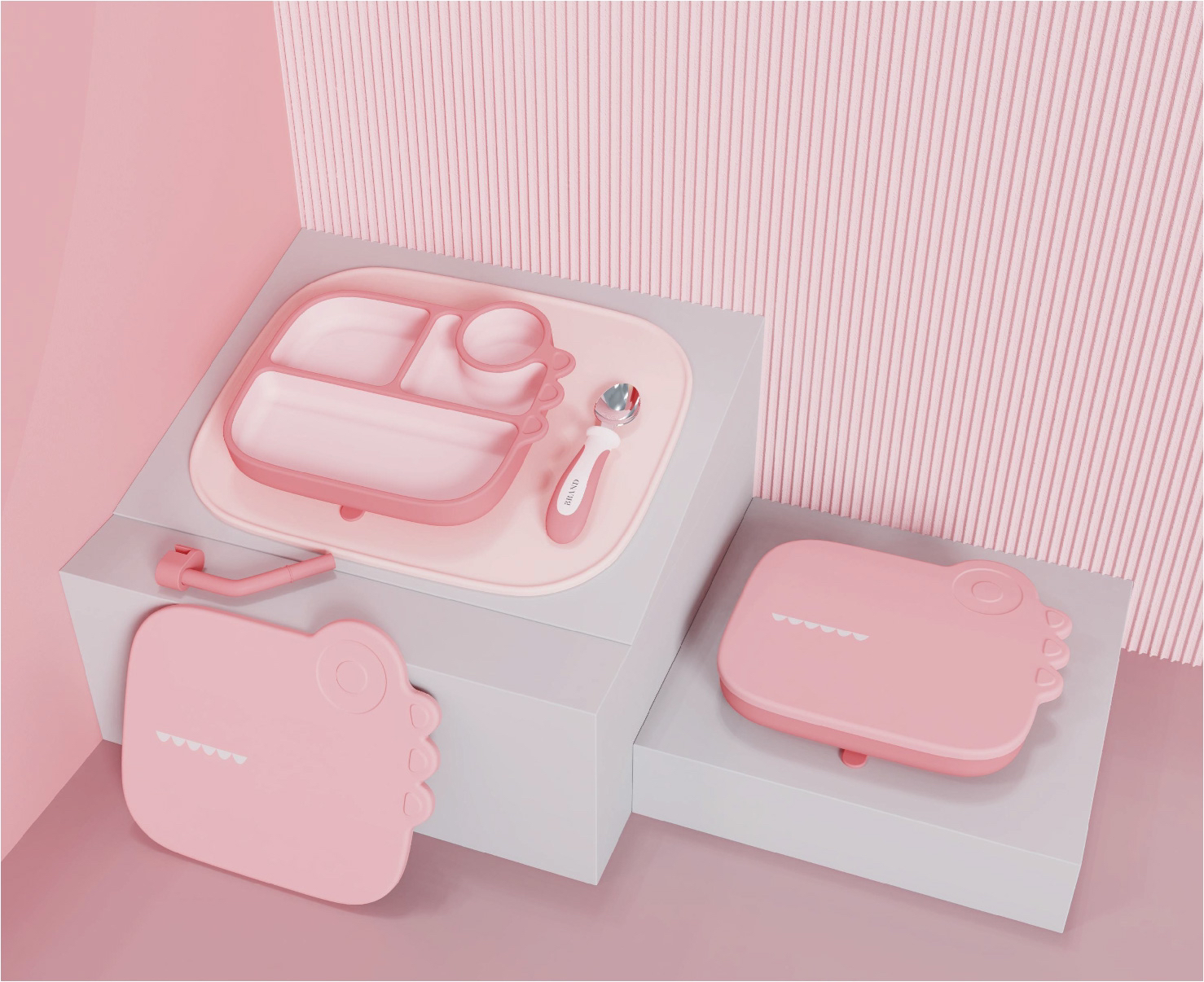 Cartoon，lovely，Baby plate，