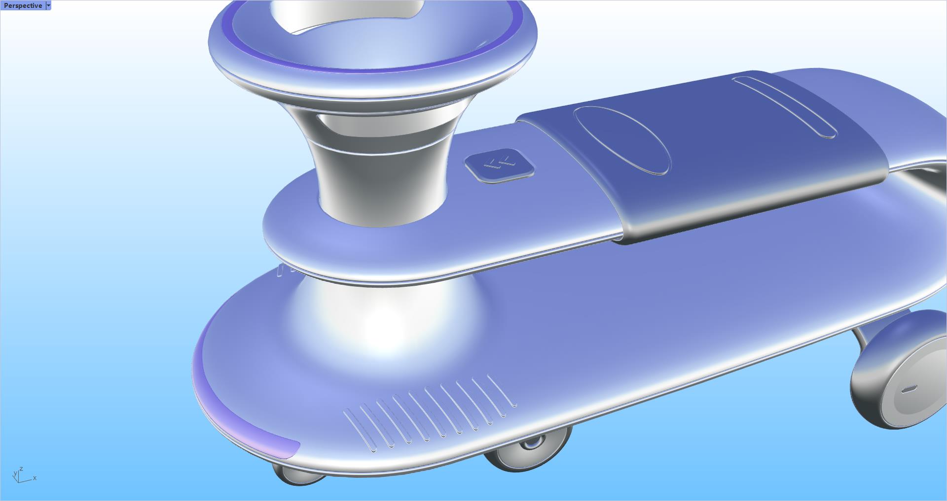 swing car，Rhinoceros modeling，Rhino modeling，industrial design，modeling，Tutorial sharing，Design，Stroller，