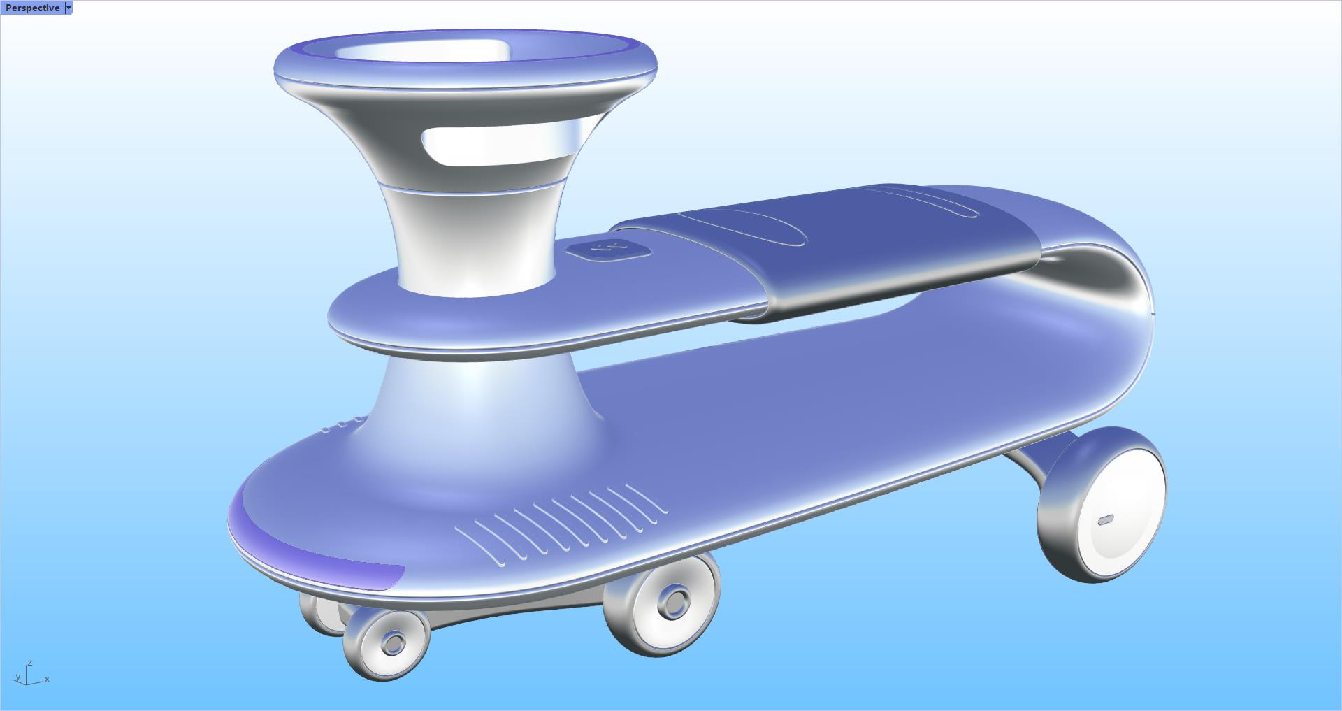 swing car，Rhinoceros modeling，Rhino modeling，industrial design，modeling，Tutorial sharing，Design，Stroller，