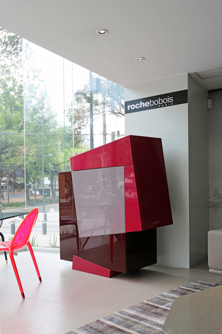 RocheBobois，oak，Glass，cupboard，