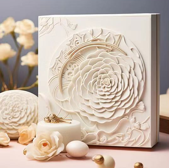 High-value creative moon cake gift box packaging design/Mid-Autumn Festival monthly report gift box，