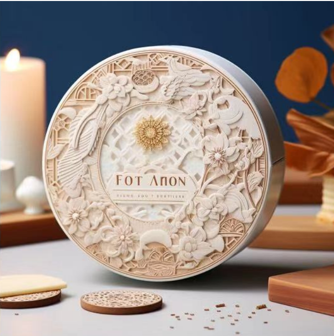 High-value creative moon cake gift box packaging design/Mid-Autumn Festival monthly report gift box，