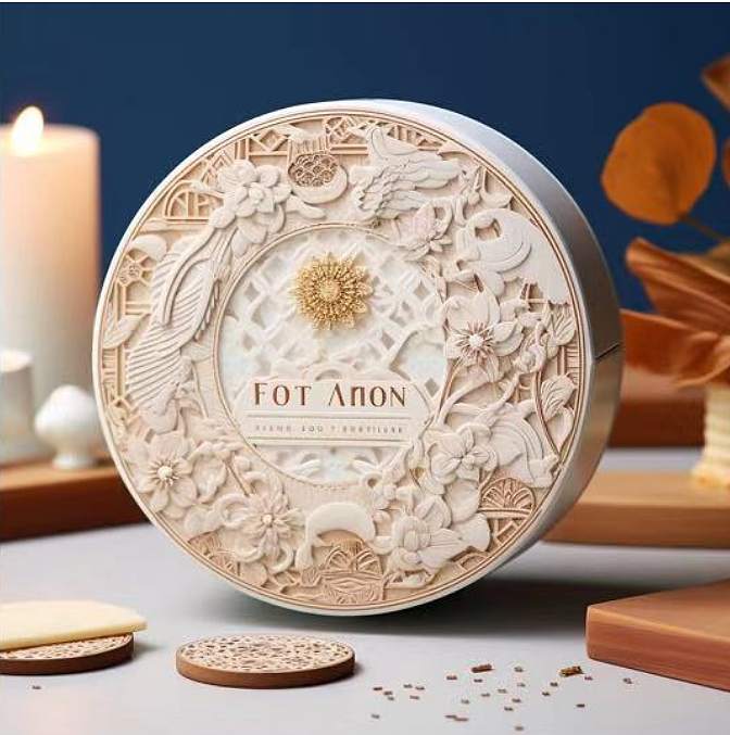 High-value creative moon cake gift box packaging design/Mid-Autumn Festival monthly report gift box，