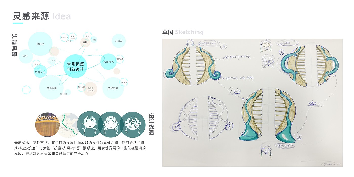 文创设计，京杭大运河常州段，非物质文化遗产，梳篦设计，