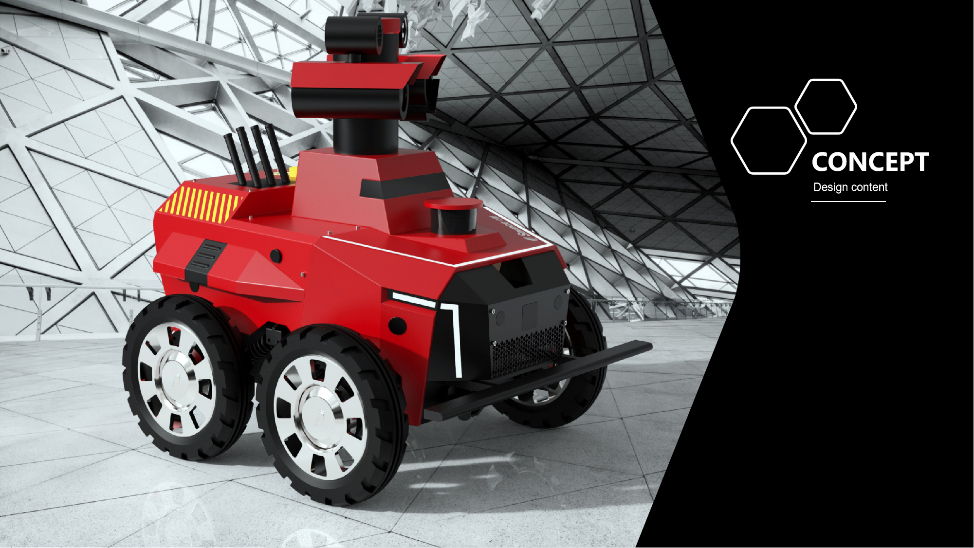 Explosion-proof robot，Appearance design，