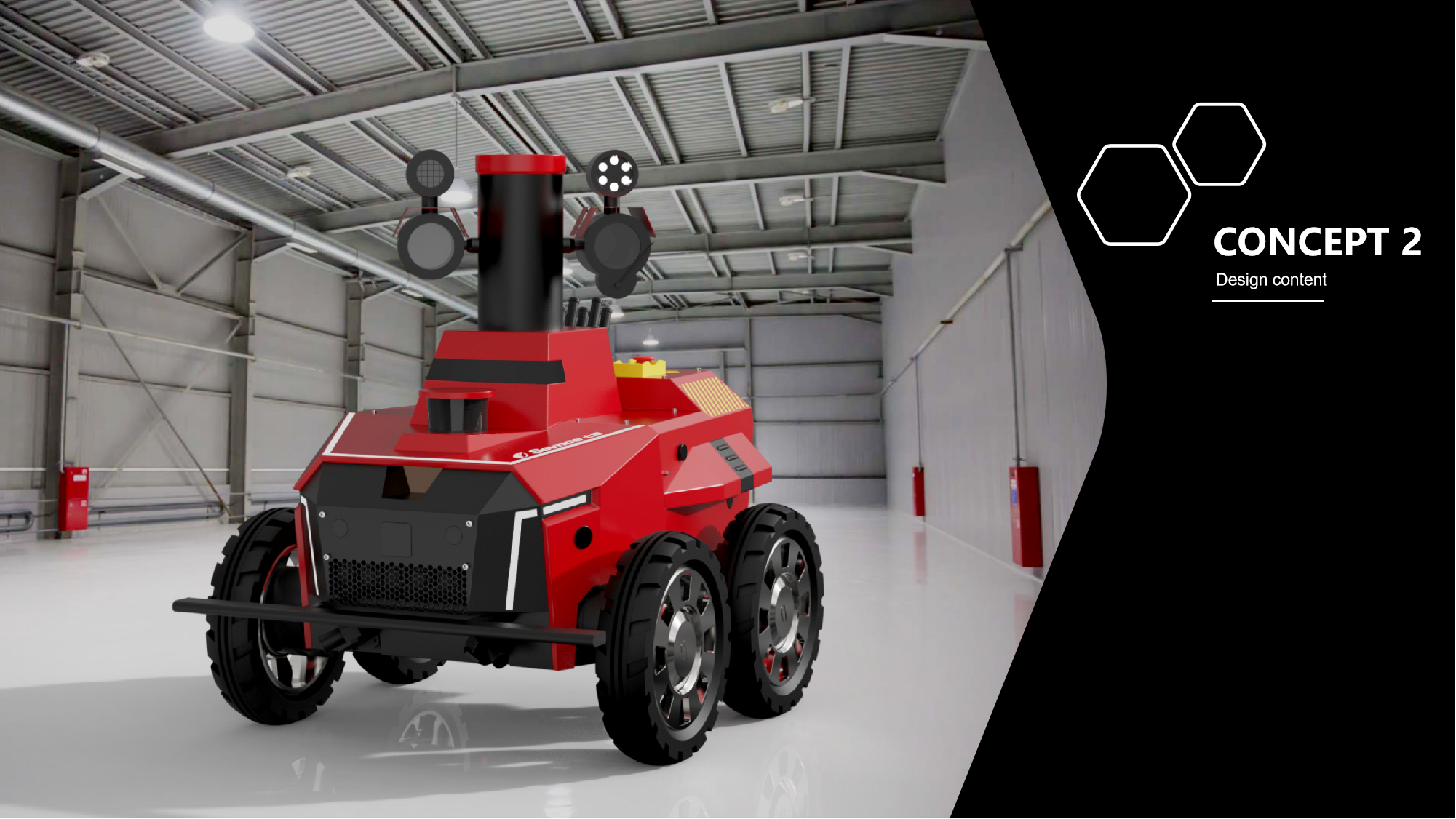 Explosion-proof robot，Appearance design，