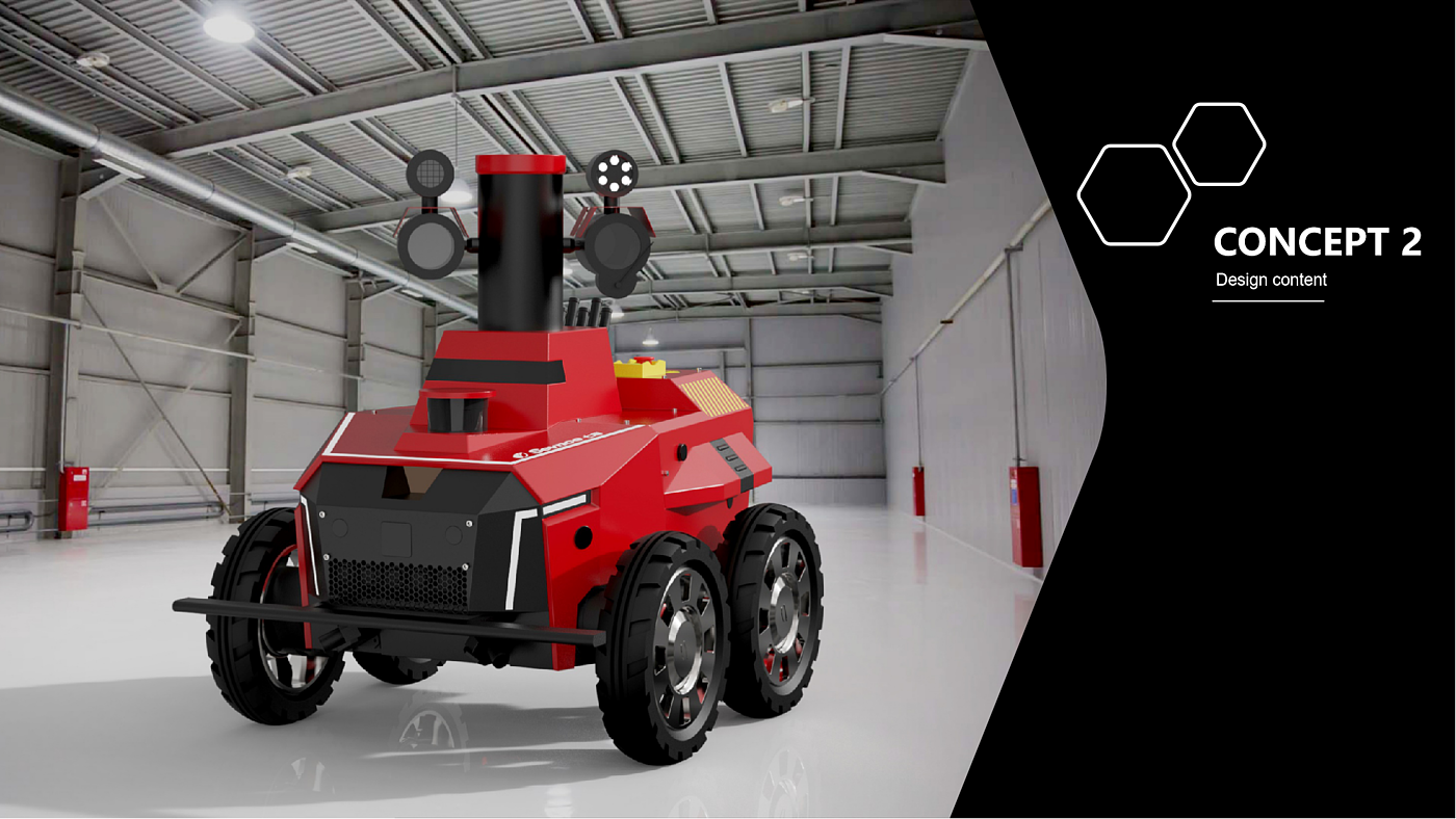 Explosion-proof robot，Appearance design，