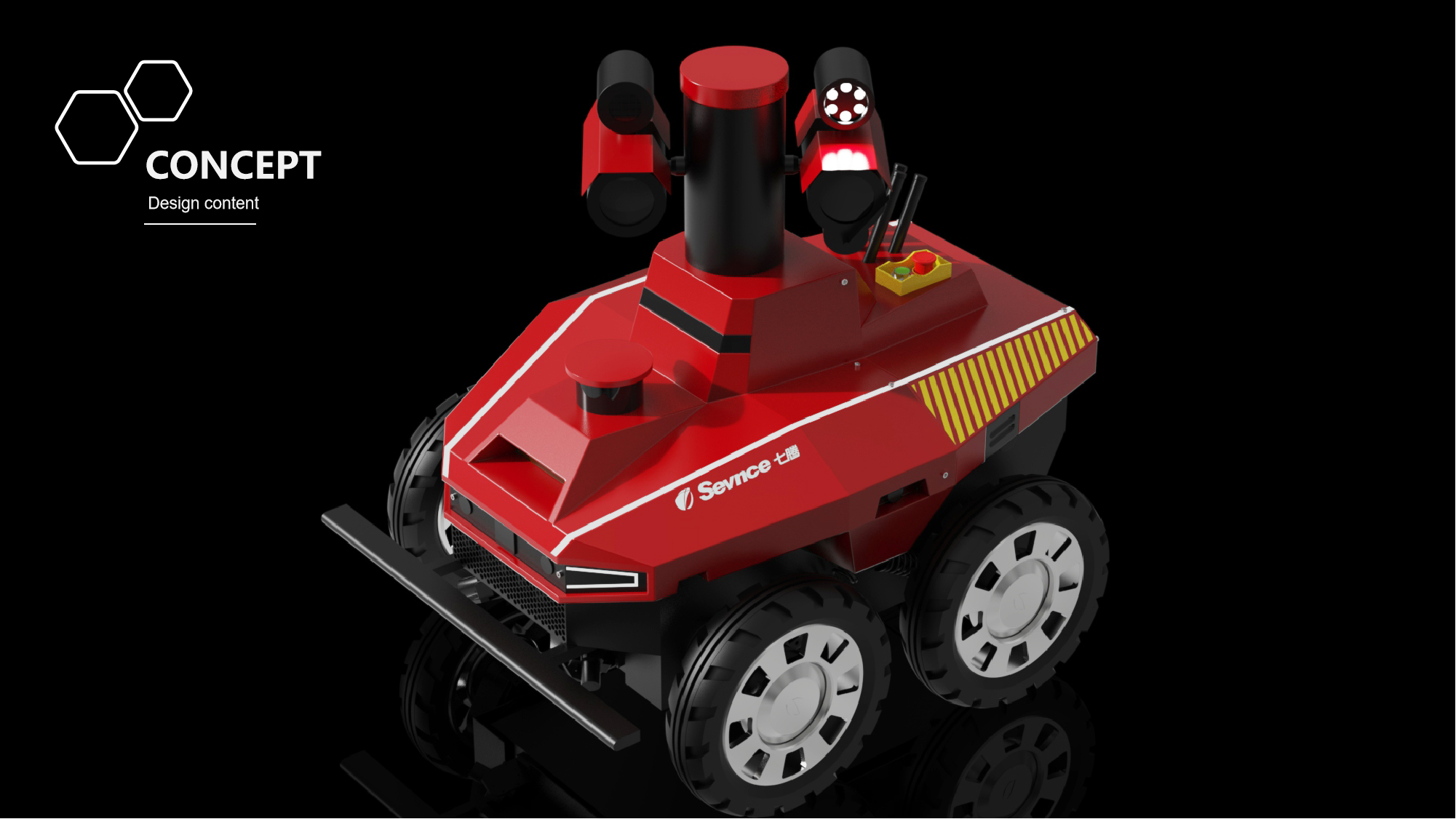 Explosion-proof robot，Appearance design，