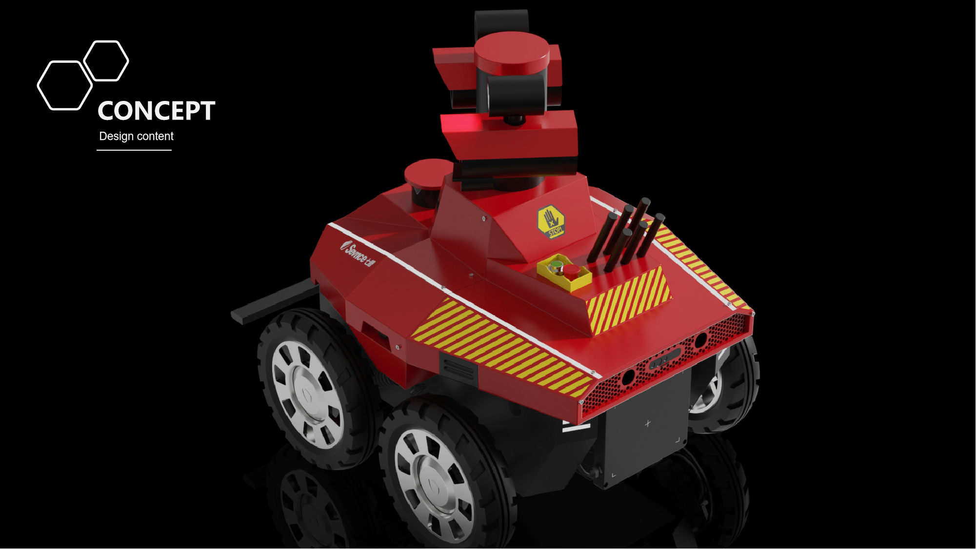 Explosion-proof robot，Appearance design，