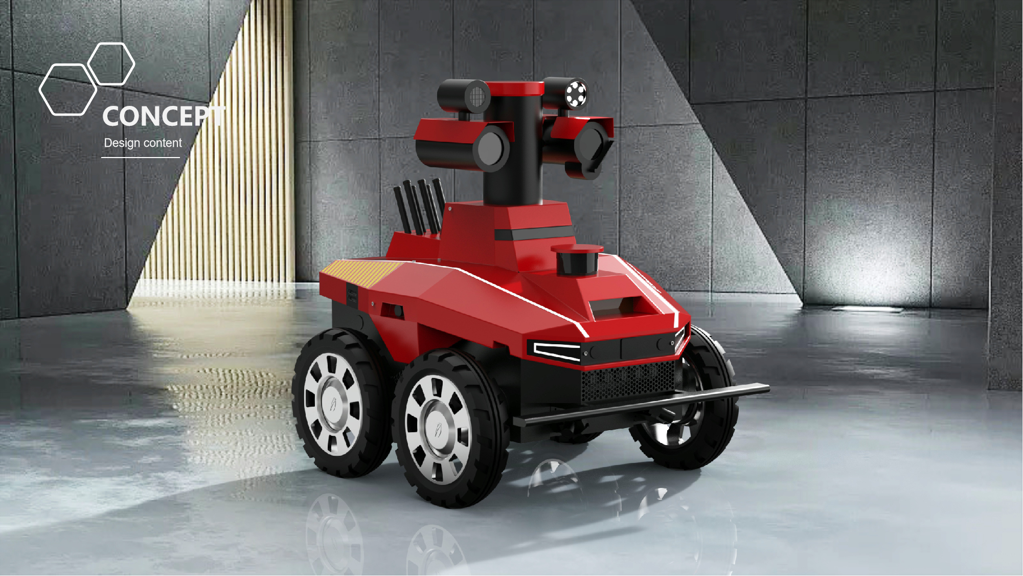 Explosion-proof robot，Appearance design，