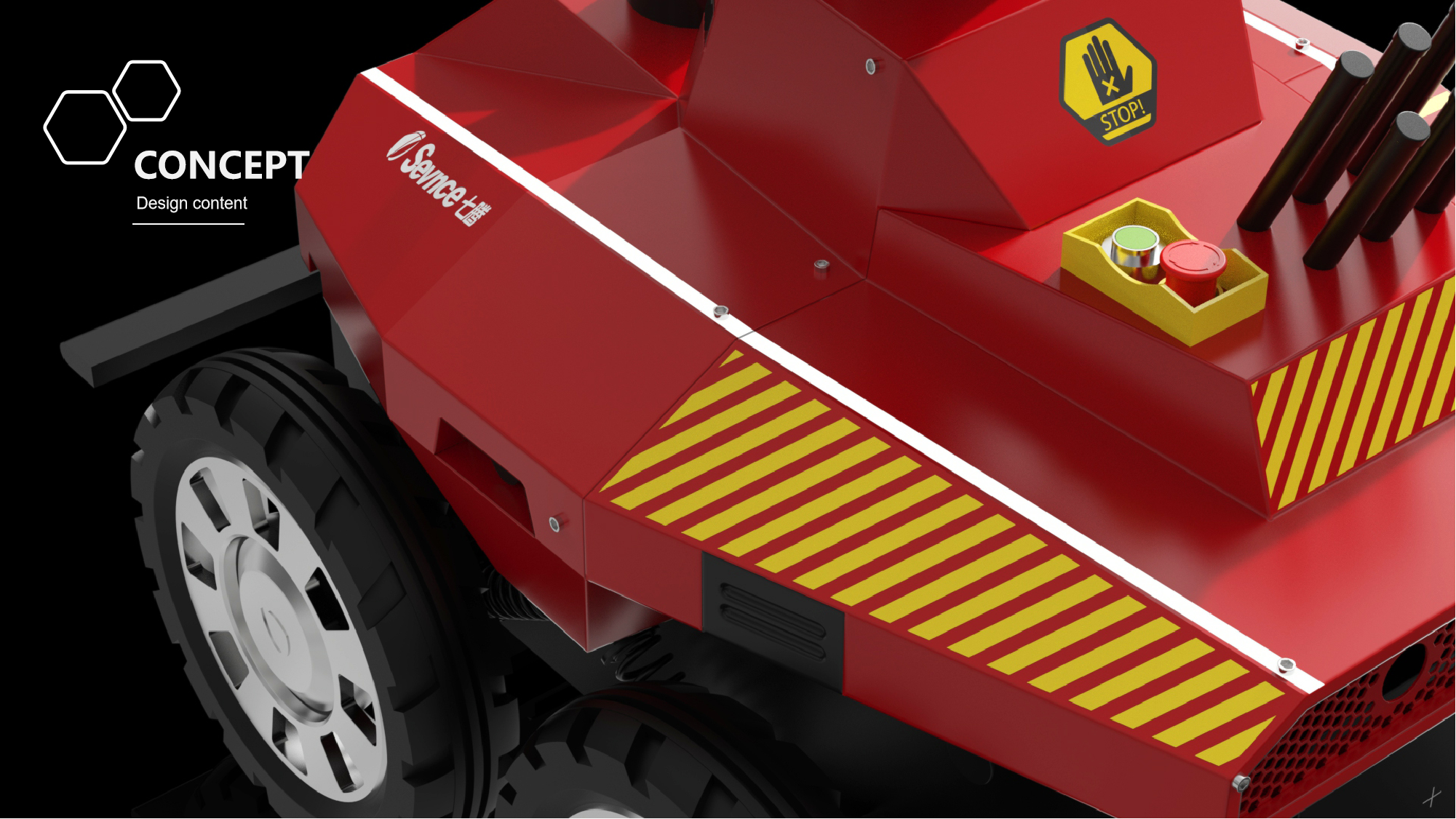 Explosion-proof robot，Appearance design，