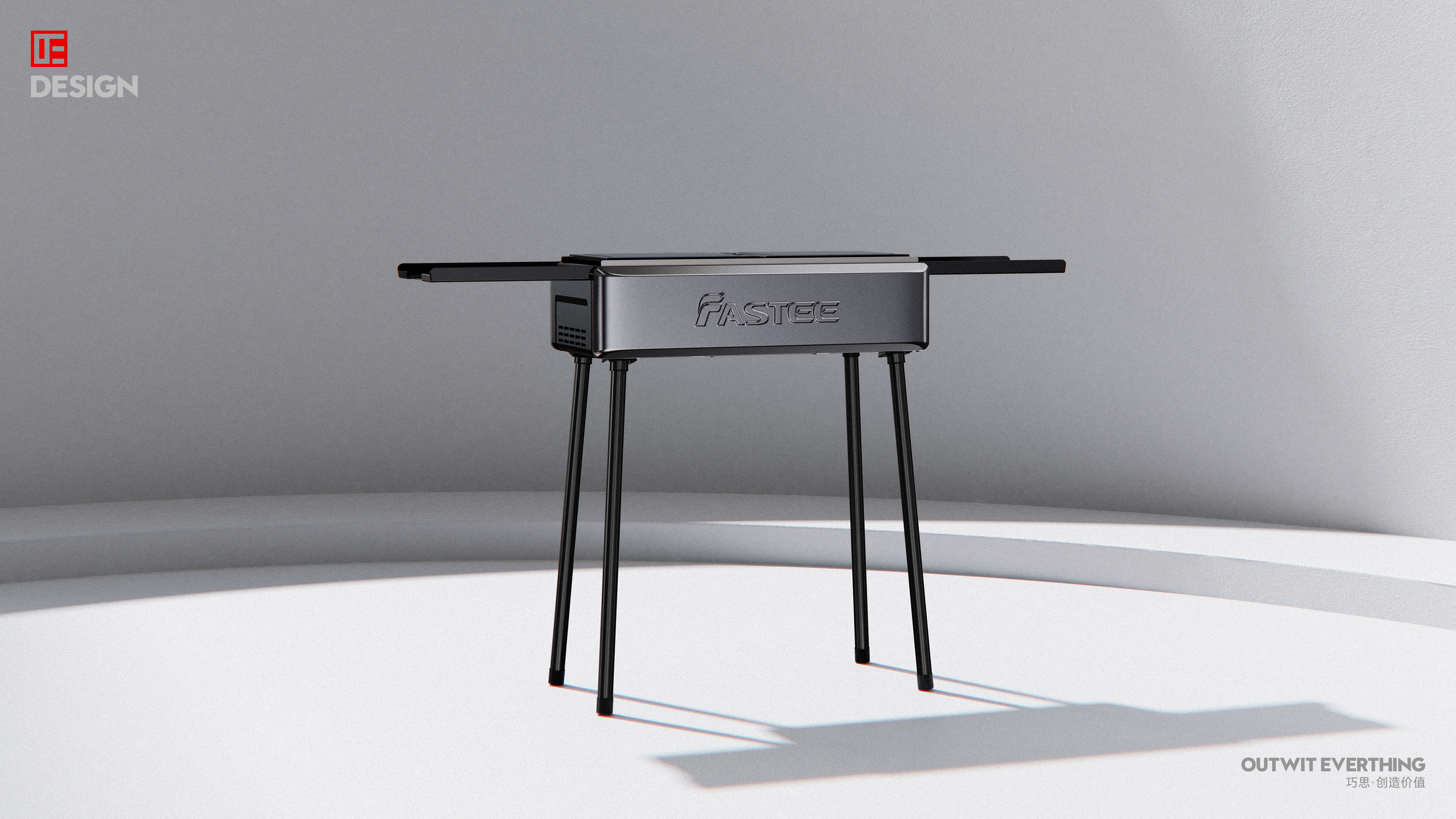 Outdoor Grill，Fasti，Macro wing design，Barbecue rack，outdoors，Product rendering，