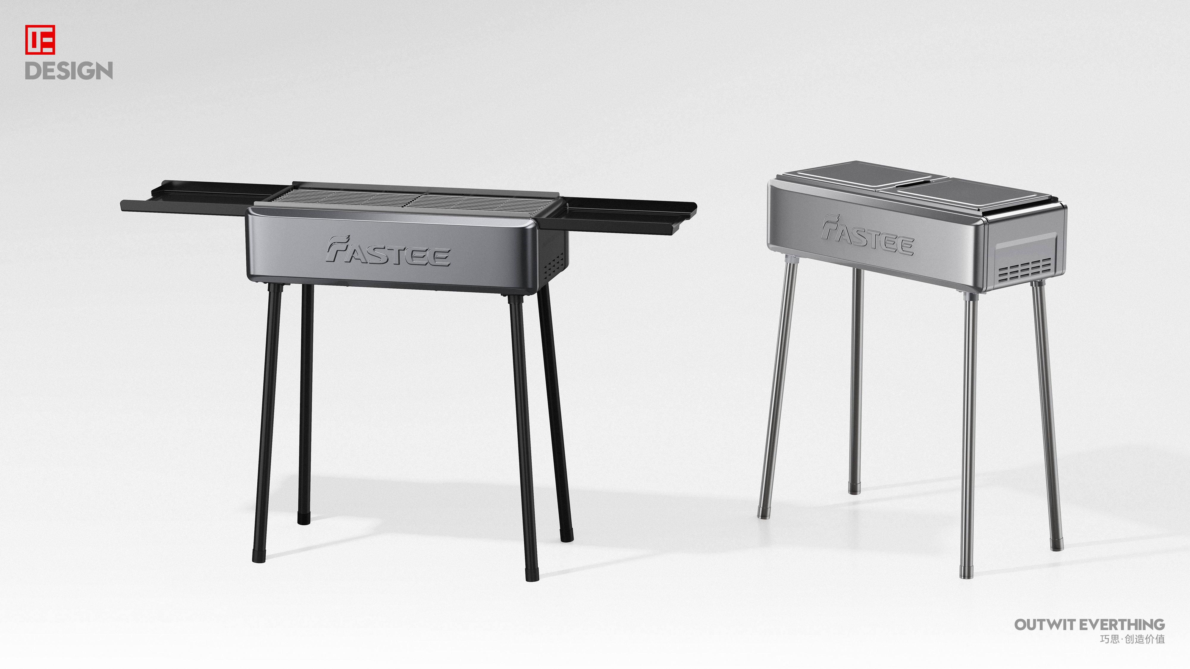 Outdoor Grill，Fasti，Macro wing design，Barbecue rack，outdoors，Product rendering，