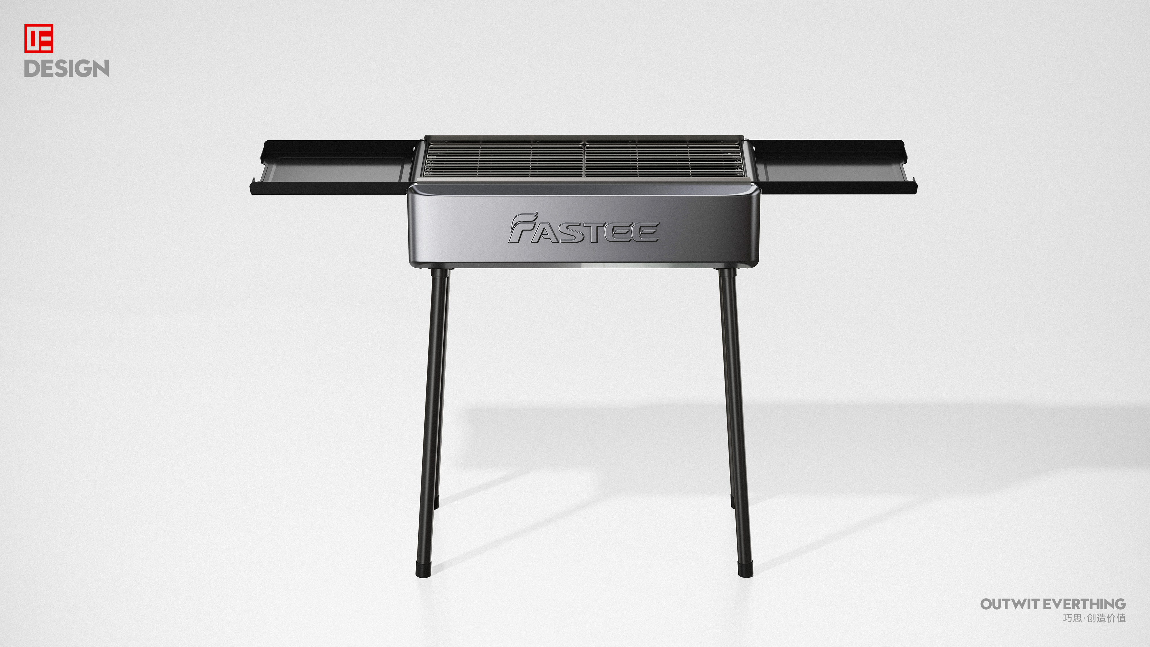 Outdoor Grill，Fasti，Macro wing design，Barbecue rack，outdoors，Product rendering，