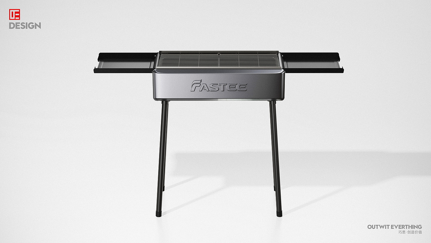 Outdoor Grill，Fasti，Macro wing design，Barbecue rack，outdoors，Product rendering，