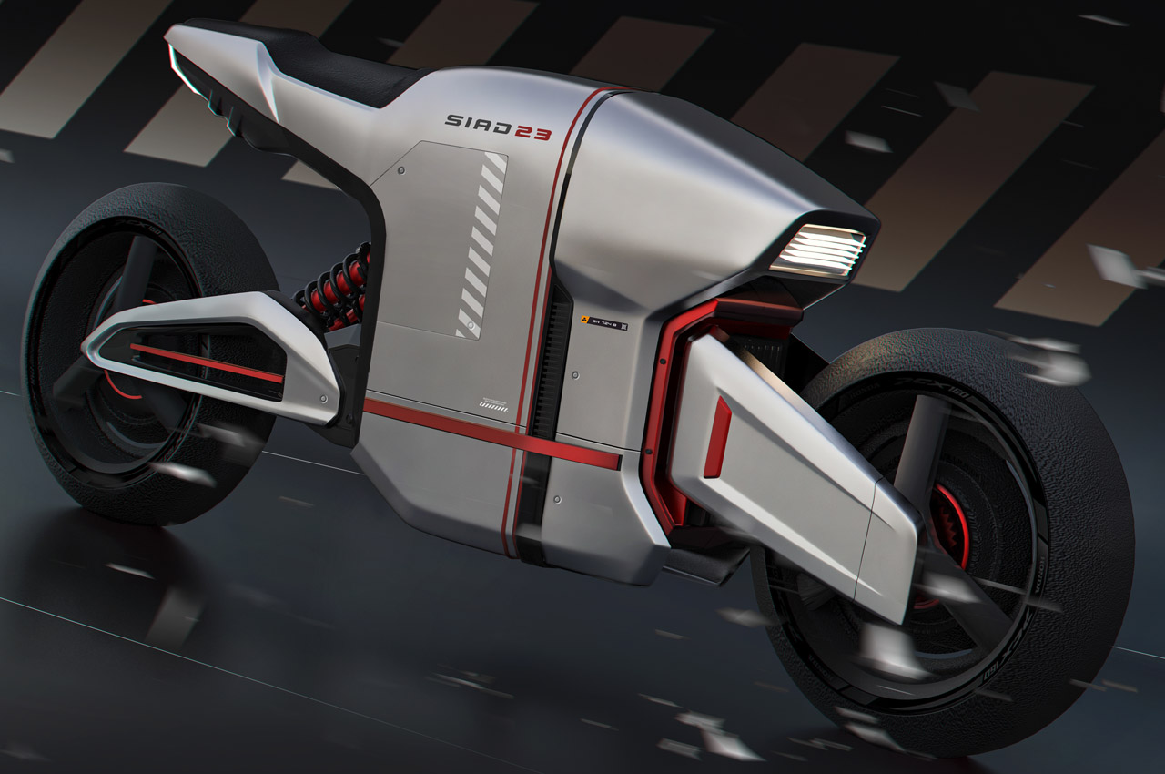 Cyberpunk，Electric bicycle，Metal body，future，