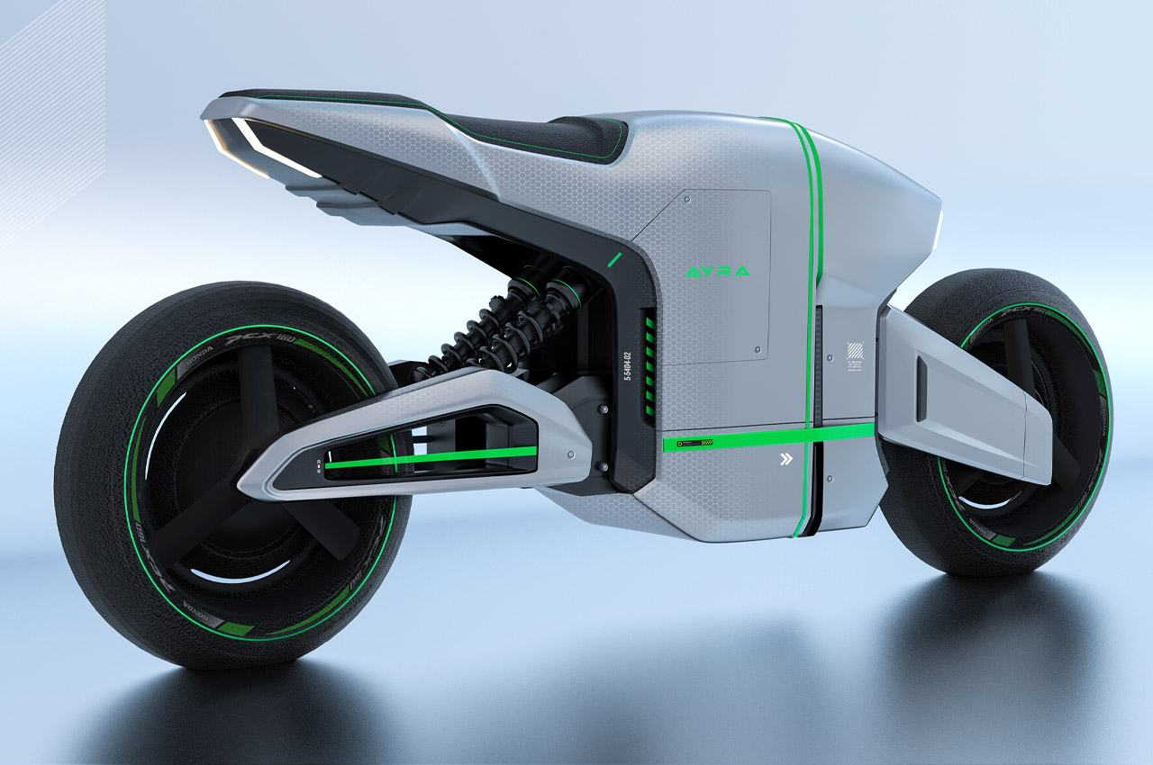 Cyberpunk，Electric bicycle，Metal body，future，