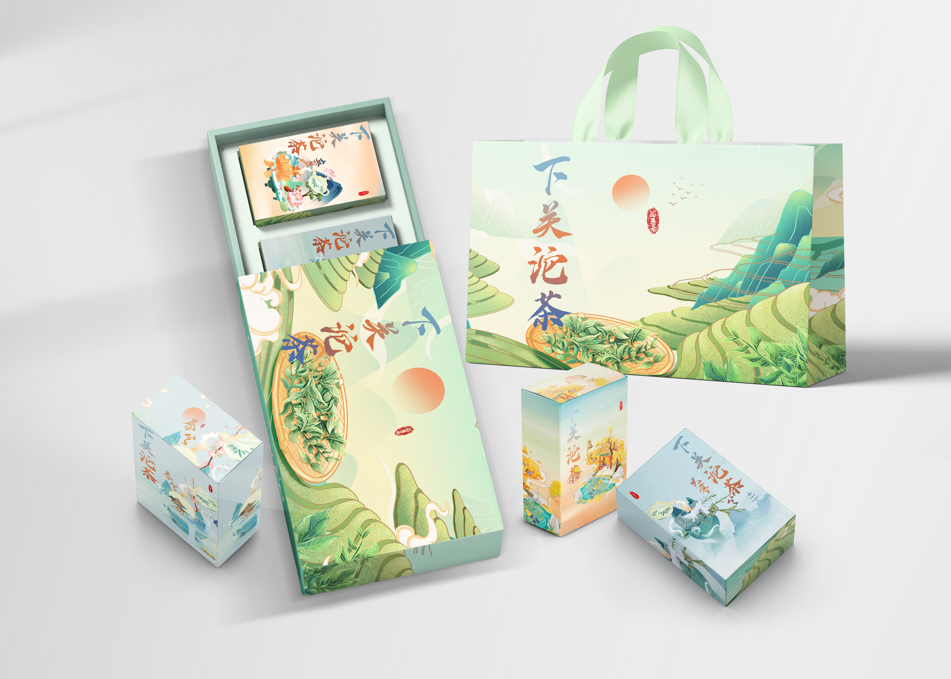 Solar terms，traditional culture，Tea packaging，packing design，Graphic Artist Designer，