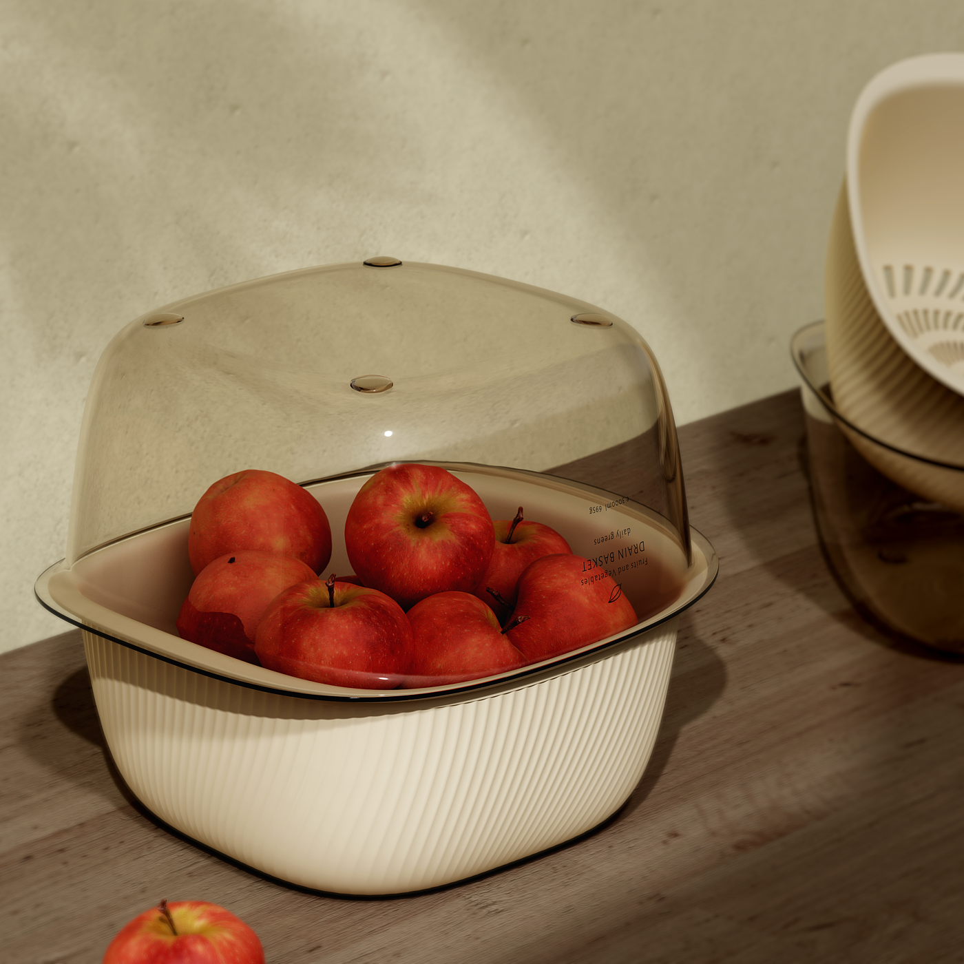 Home Furnishing，kitchen，Drain basket，Fruits and vegetables，