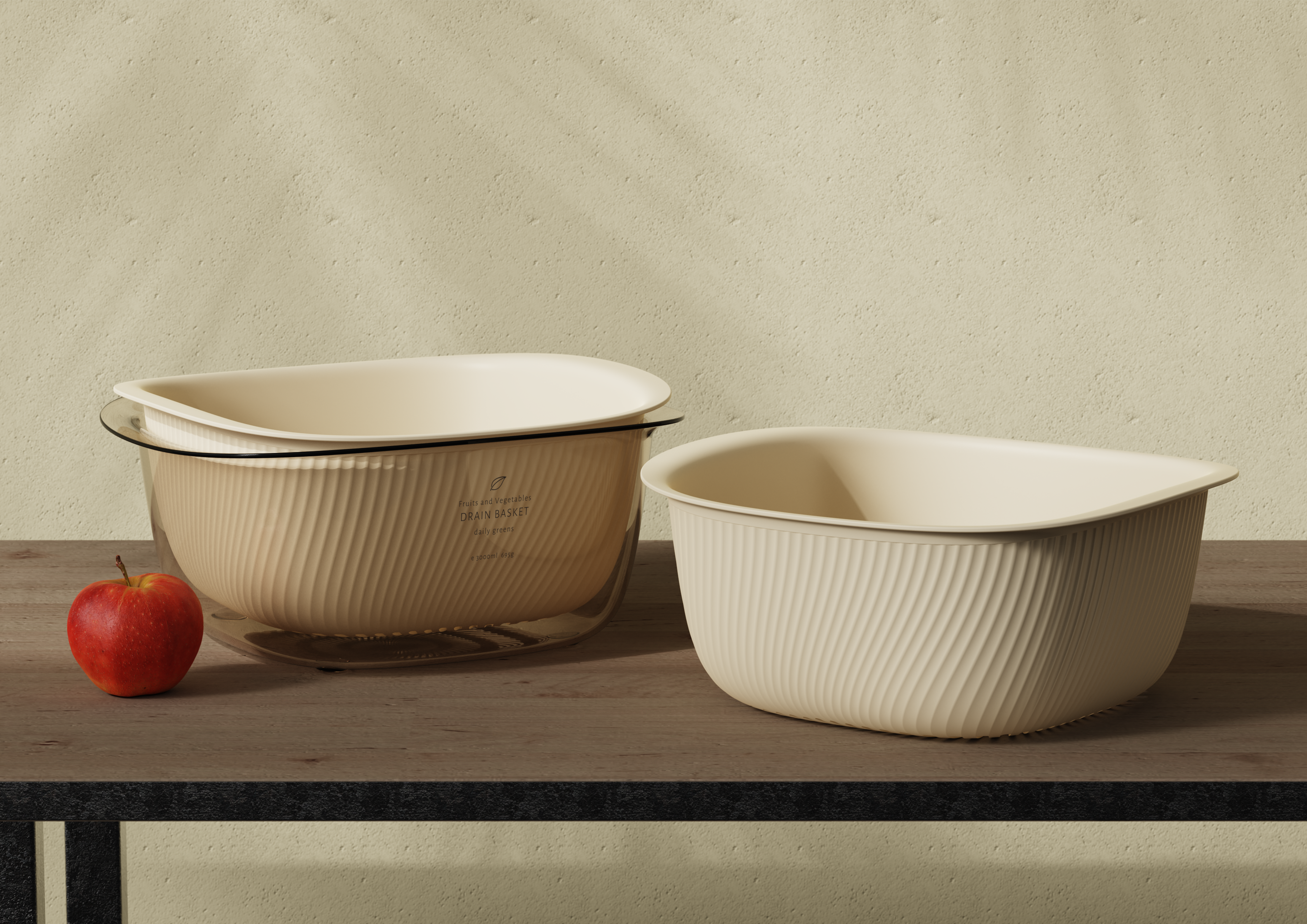 Home Furnishing，kitchen，Drain basket，Fruits and vegetables，