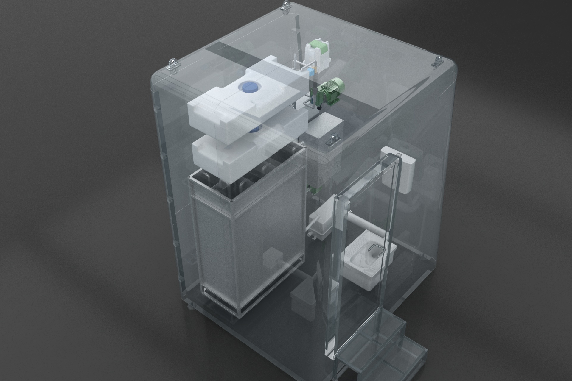 animation，Industrial animation，TOILET，microorganism，industrial equipment ，product，