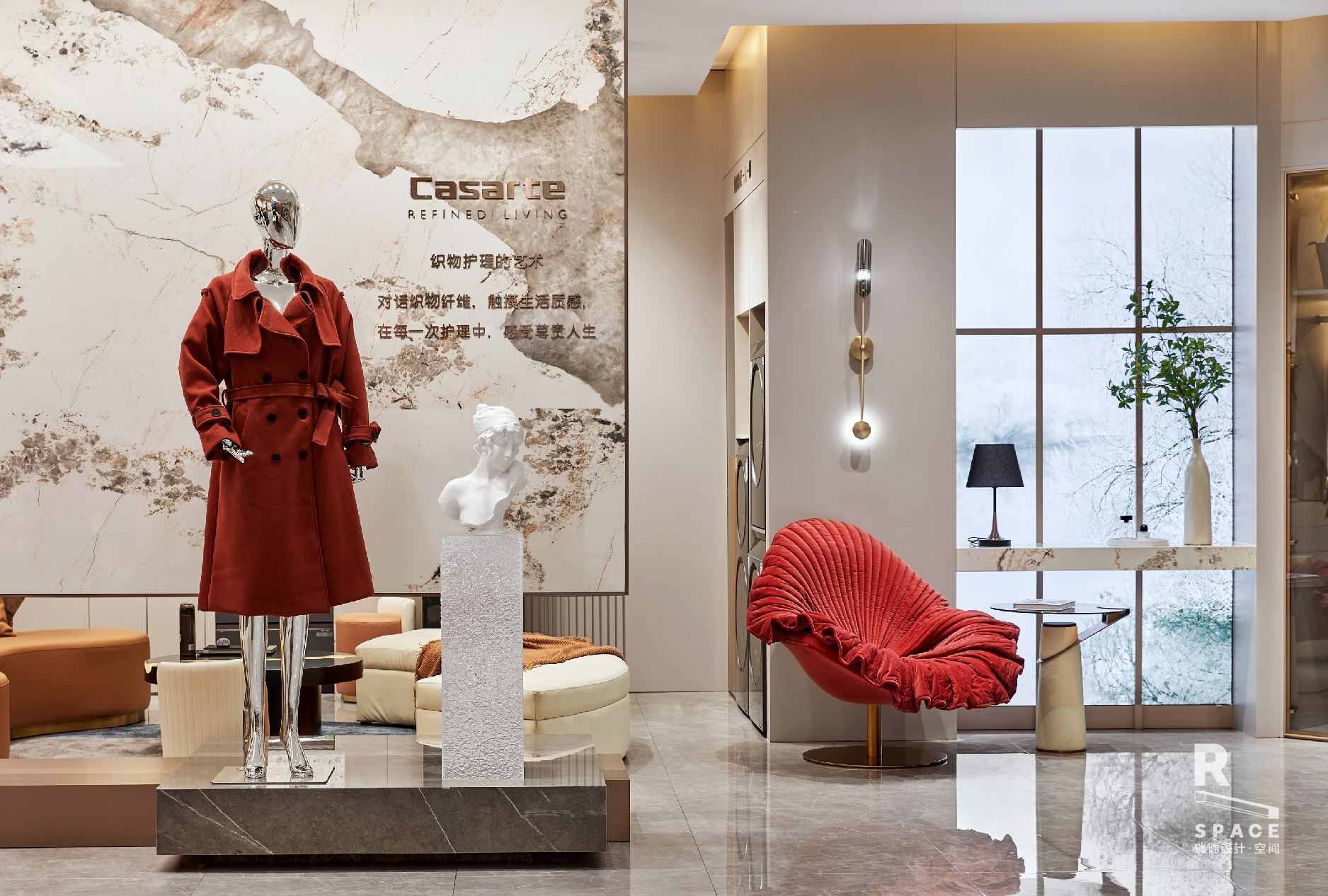 space design ，Red design，Red design · space，Commercial space design，