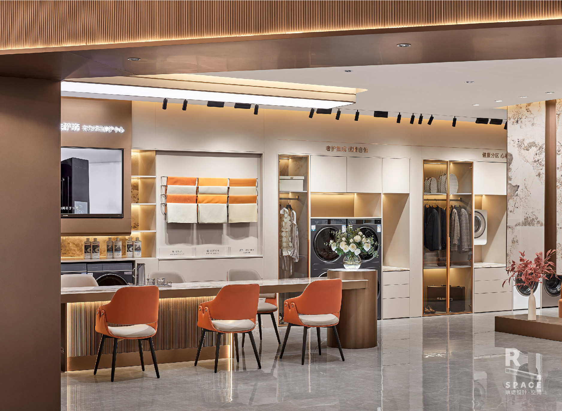 space design ，Red design，Red design · space，Commercial space design，