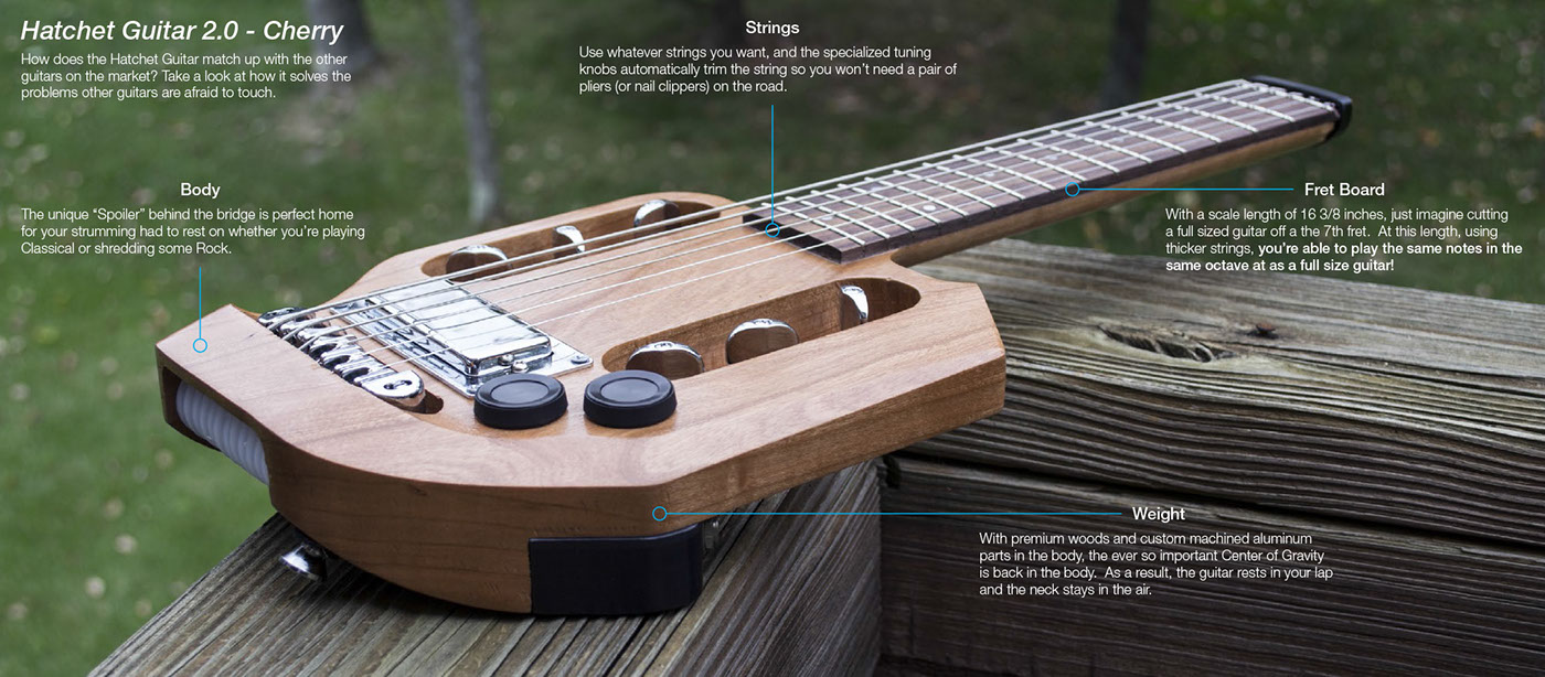 Hatchet Guitar，guitar，Musical Instruments，small-scale，