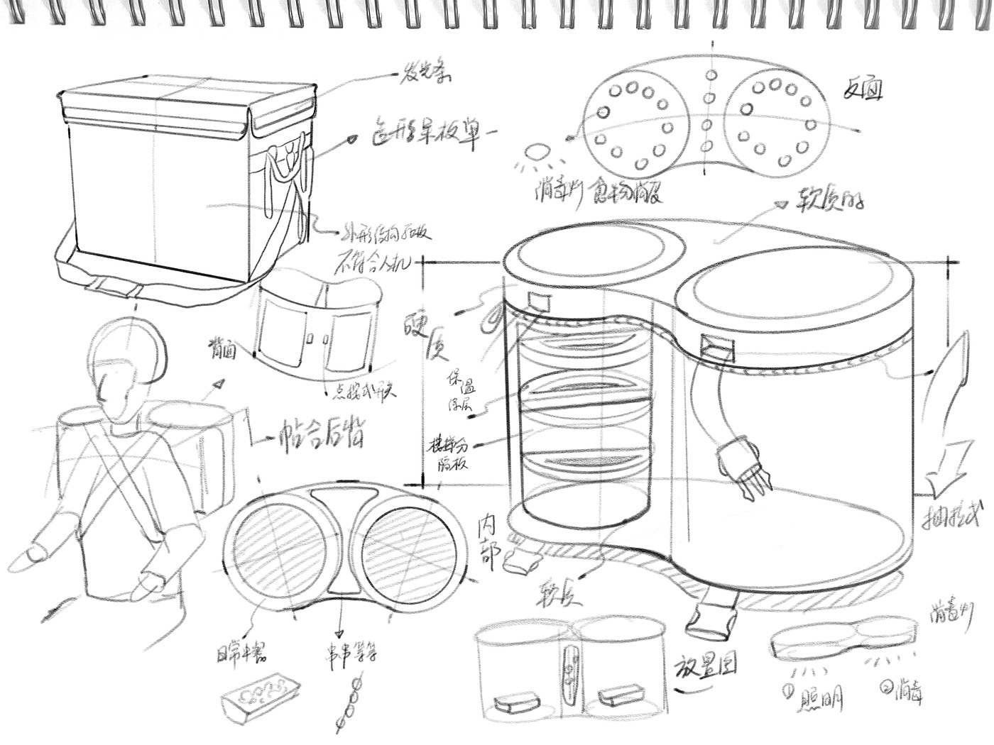 industrial design，Product design sketch，Sketch scheme，sketch deduction，draw，Creative design，